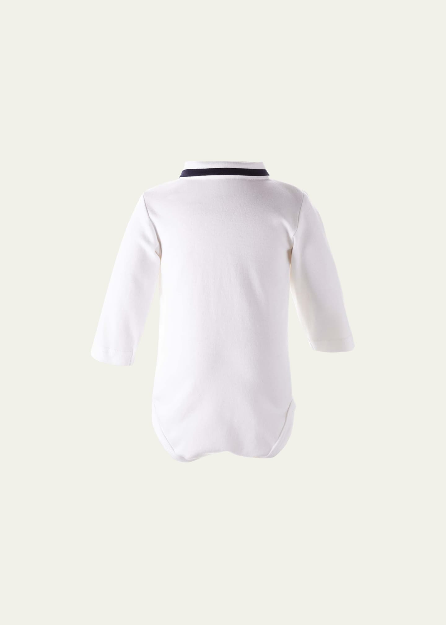 Rachel Riley Boy's Long-Sleeve Cotton Bodysuit, Size 6M-24M Image 2 of 2