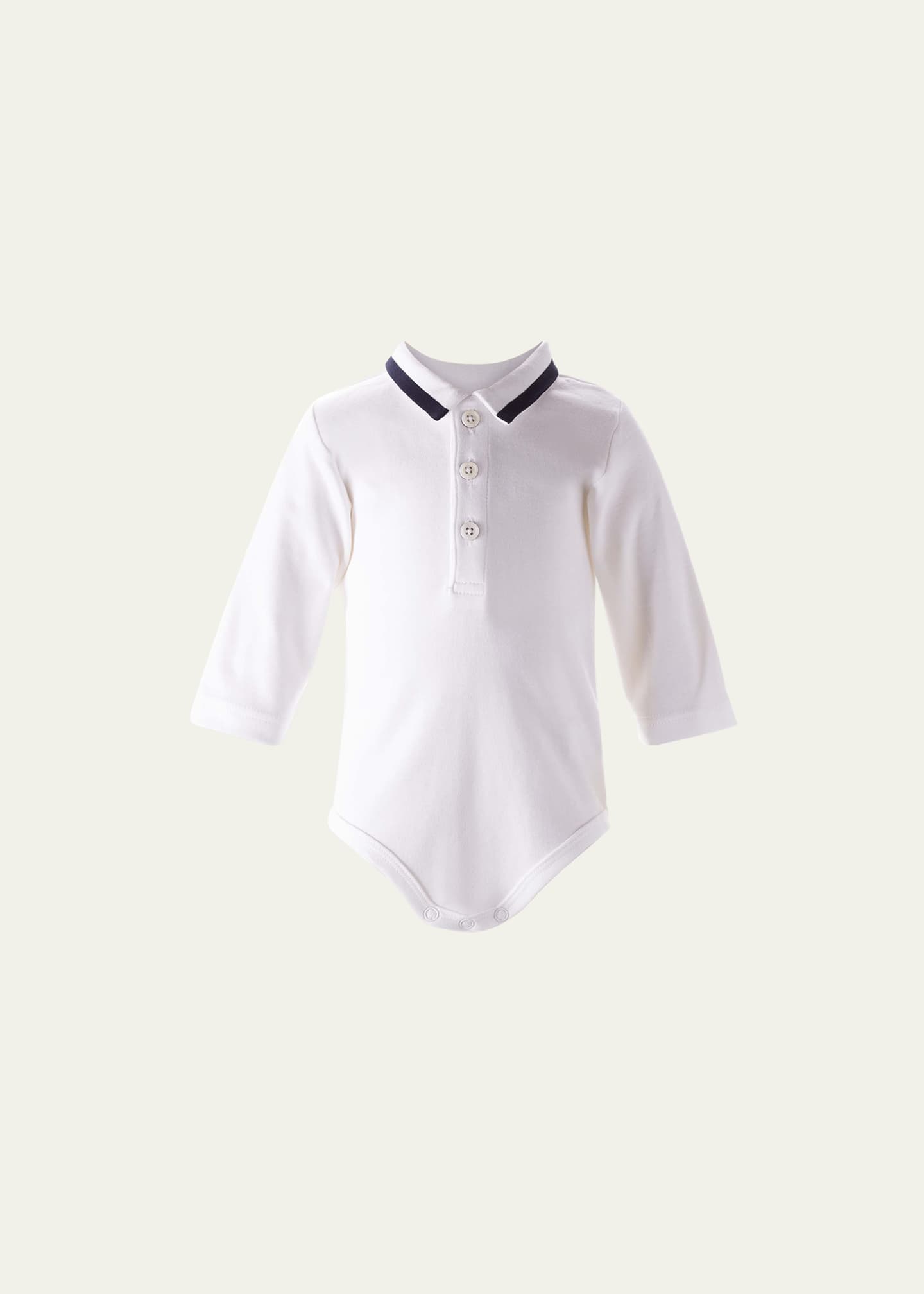 Rachel Riley Boy's Long-Sleeve Cotton Bodysuit, Size 6M-24M Image 1 of 2