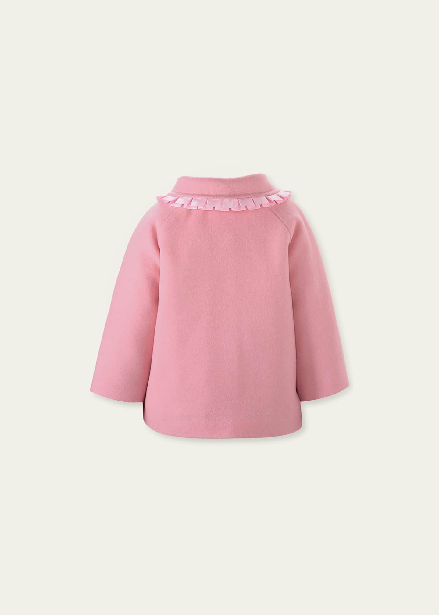 Rachel Riley London Baby Girls Velvet Trim Pram Coat - Pink
