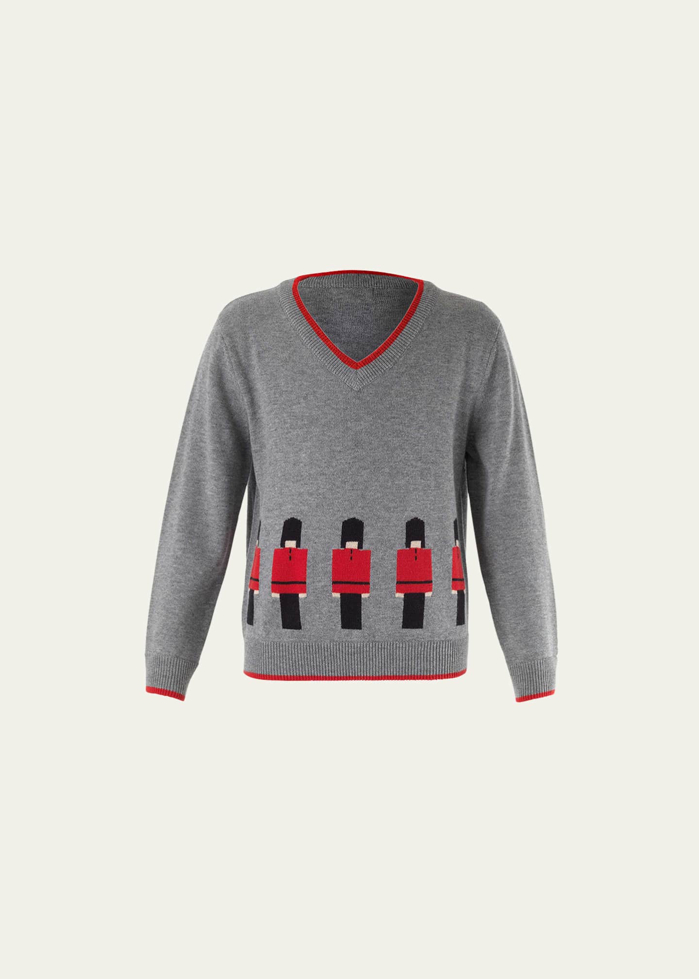 Rachel Riley Boy's Royal Guards Intarsia Sweater, Size 2-10 Image 1 of 2