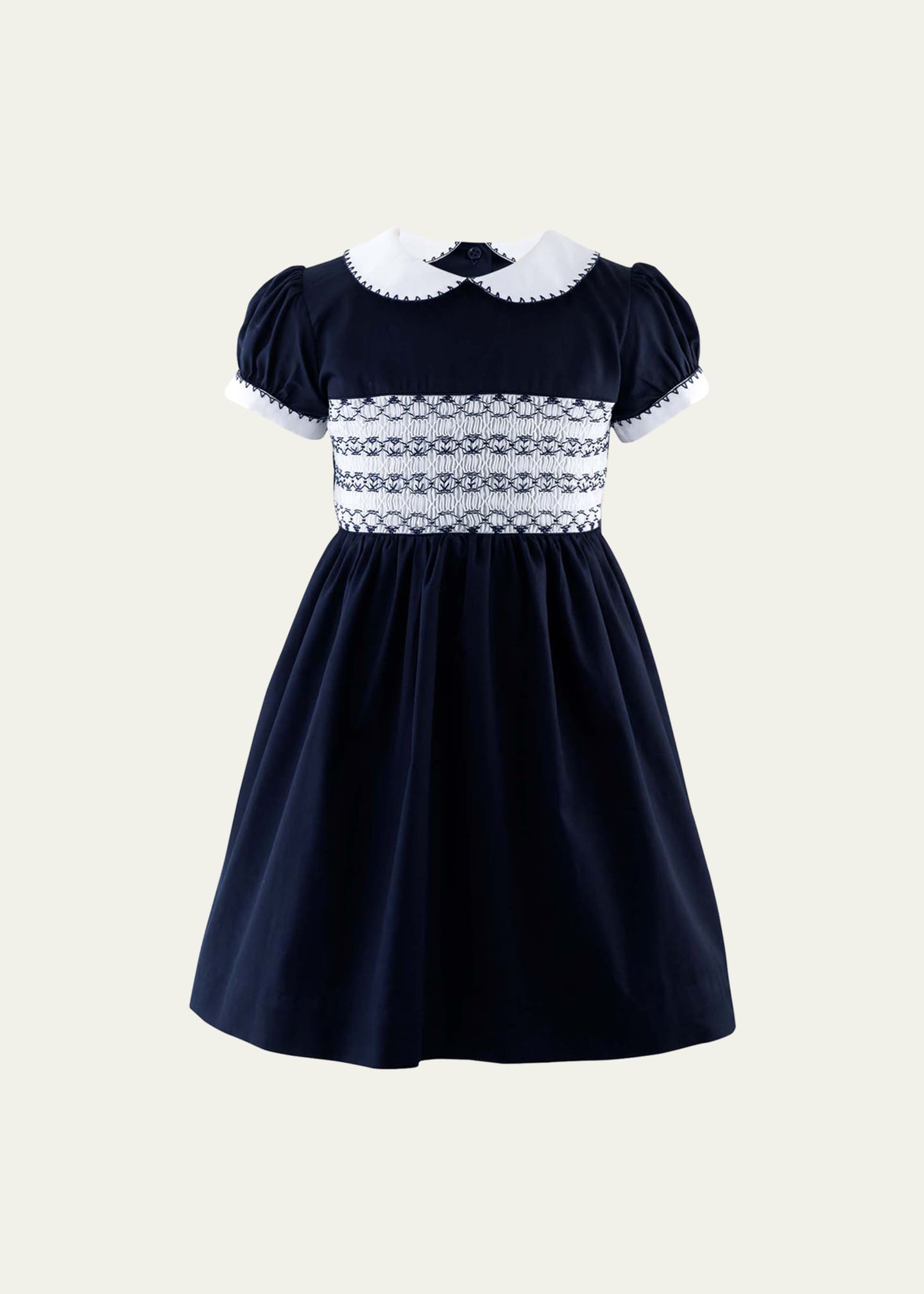 Rachel Riley Girl's Smocked Festive Dress, Size 2-10 - Bergdorf Goodman
