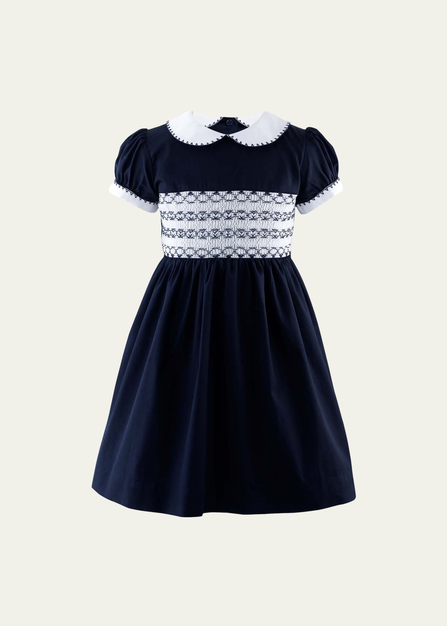 Rachel Riley Girl's Smocked Festive Dress, Size 2-10 Image 1 of 2