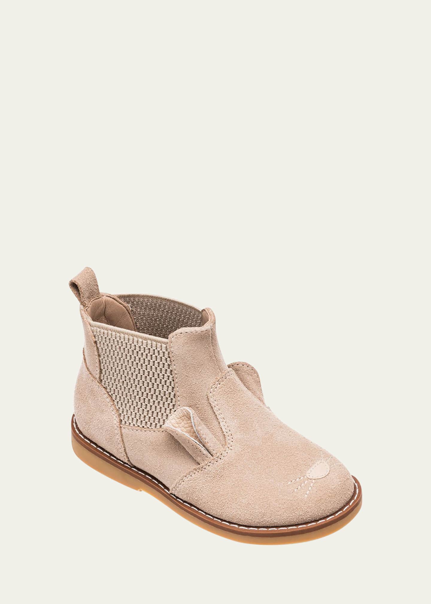 Elephantito Teddy Chelsea Boot Beige 11.5 M US Little Kid
