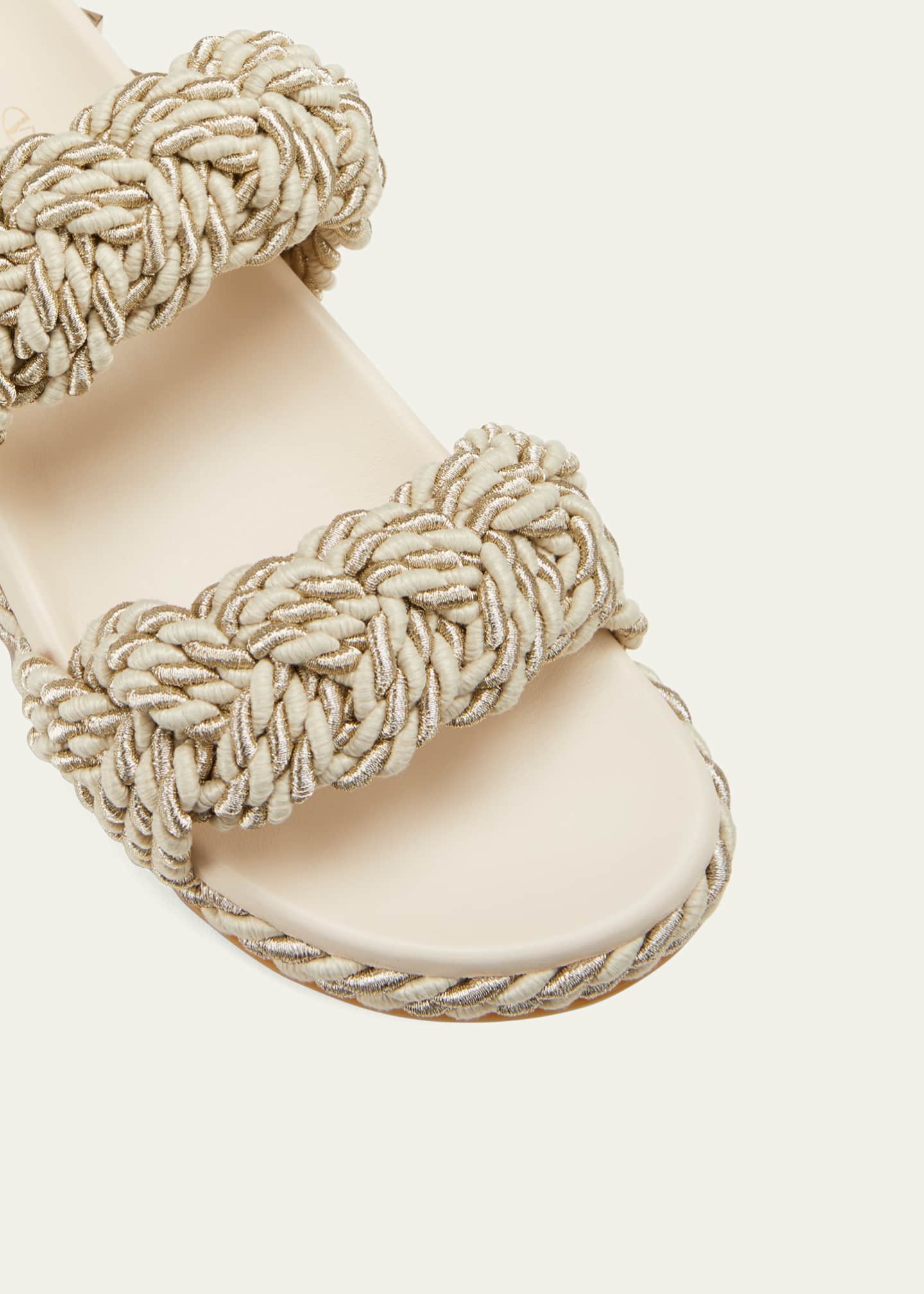 rockstud espadrille slide