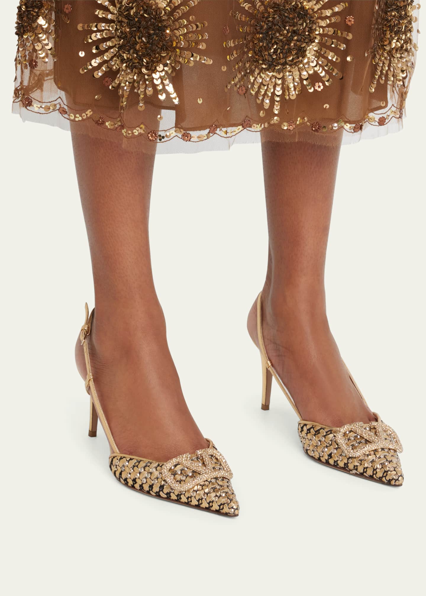 Valentino slingback heels online