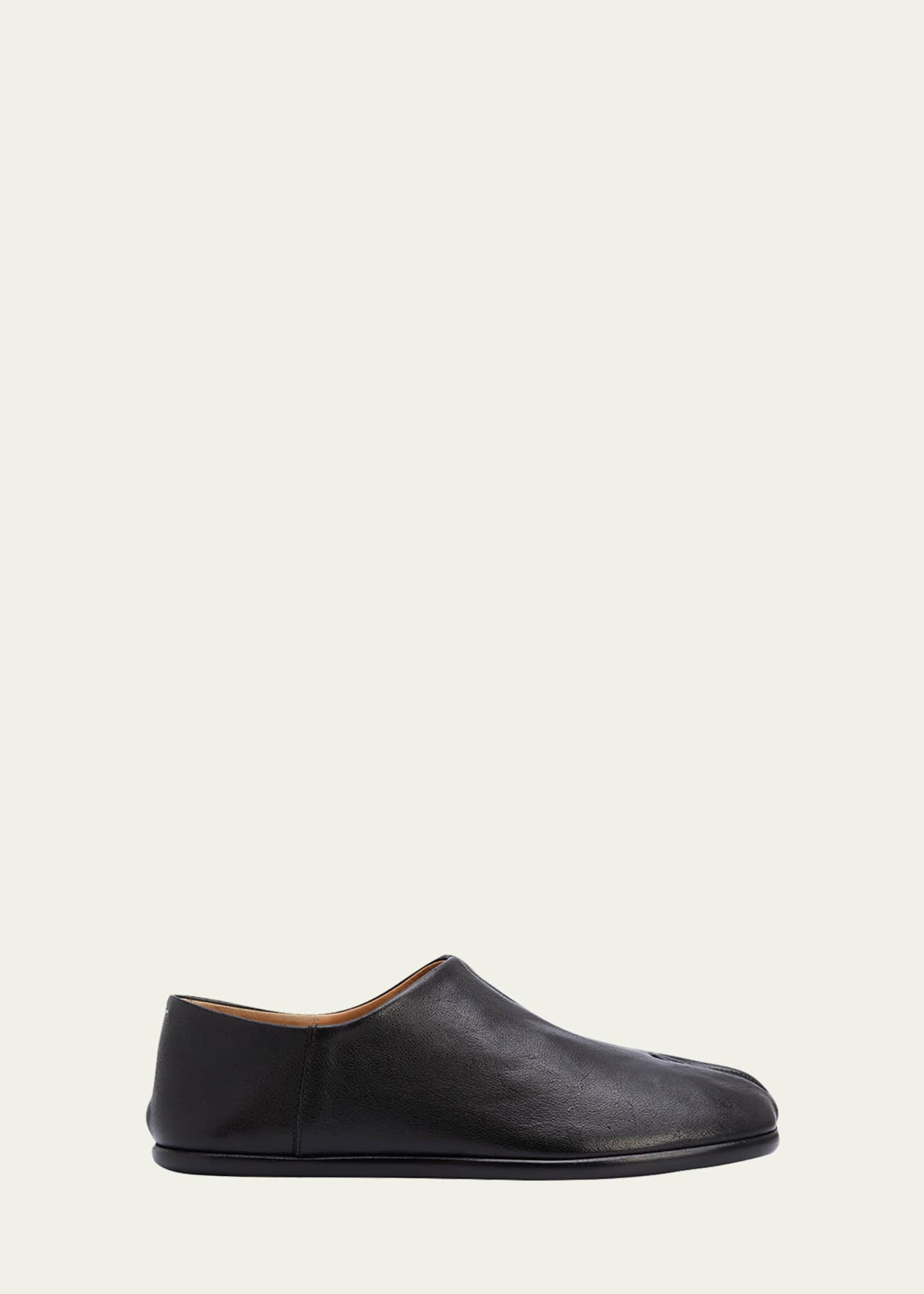 Maison Margiela Men's Tabi Babouchev Tabi-Toe Leather Slip-On Shoes ...