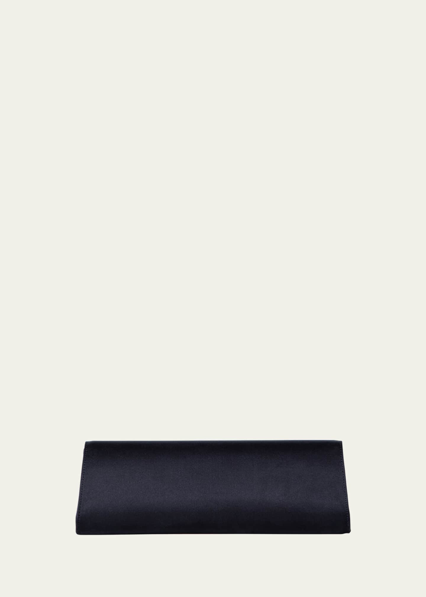 Plain black sales clutch bag