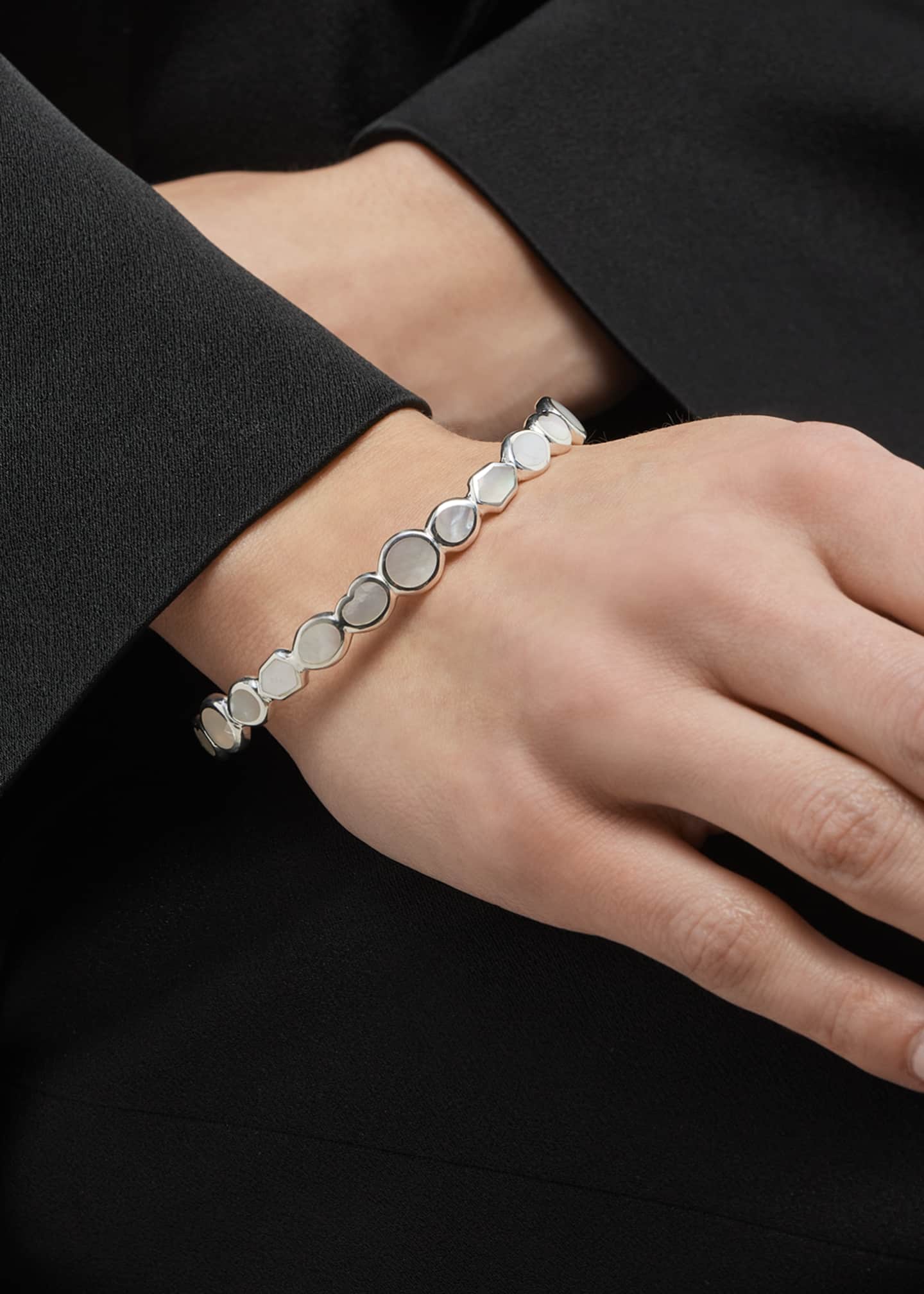 Ippolita All-Over Stone Bangle in Sterling Silver Image 2 of 5