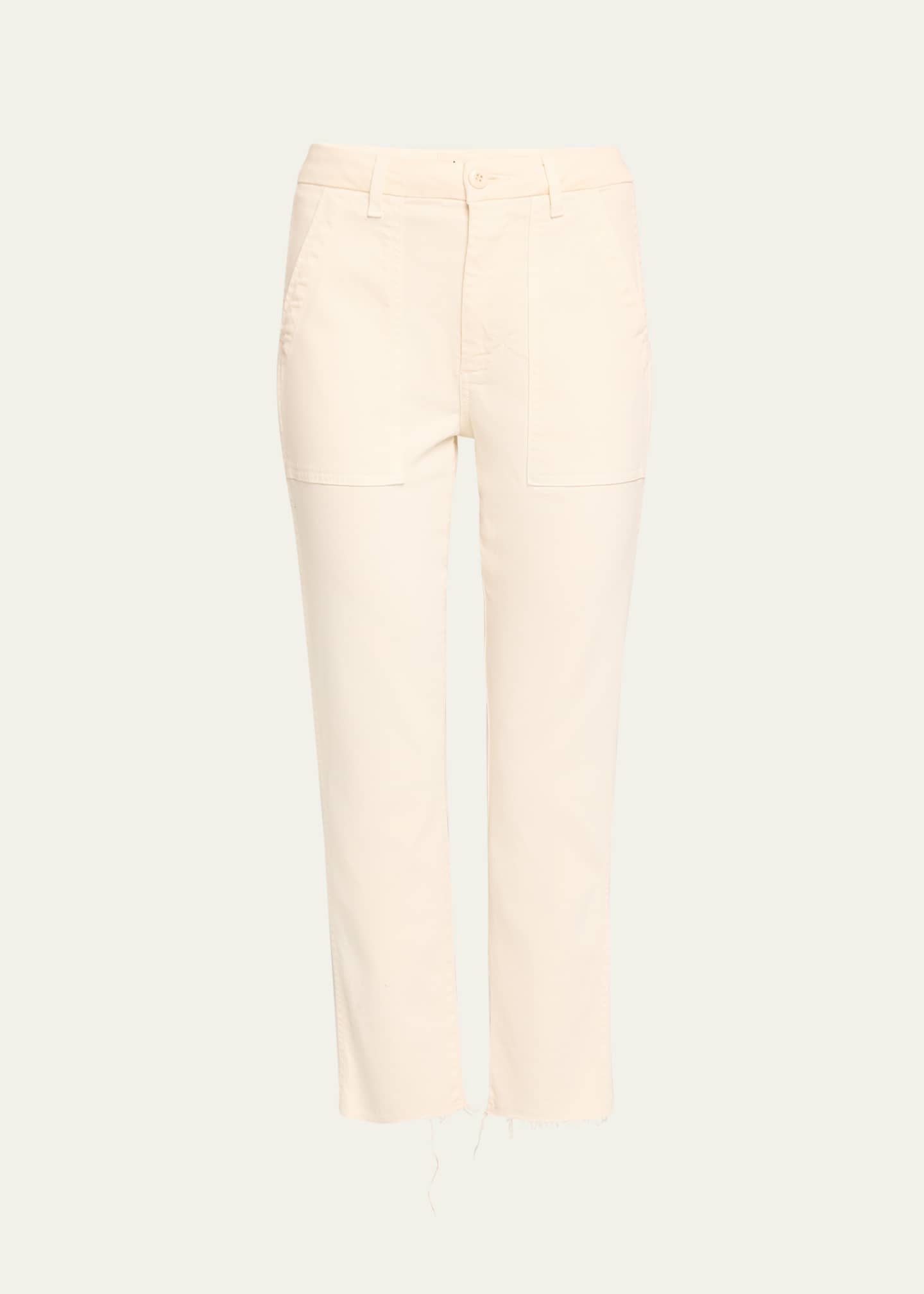 AMO Denim Straight Cropped Army Trousers Image 1 of 5