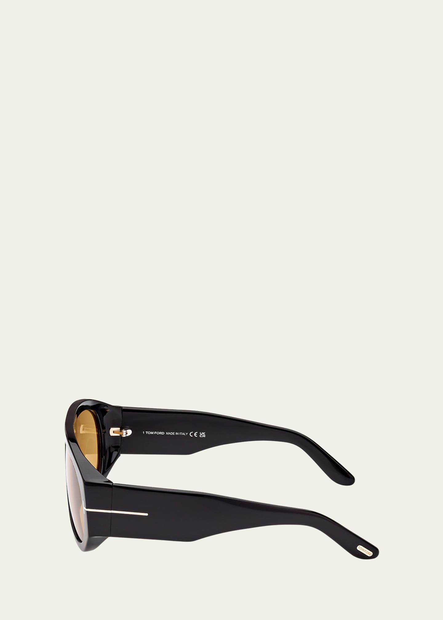 TOM FORD Men's Bronson T-Logo Shield Sunglasses Image 3 of 5