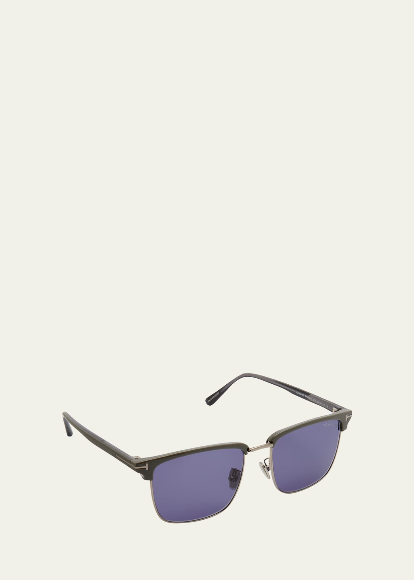 Tom ford hot sale half rim sunglasses