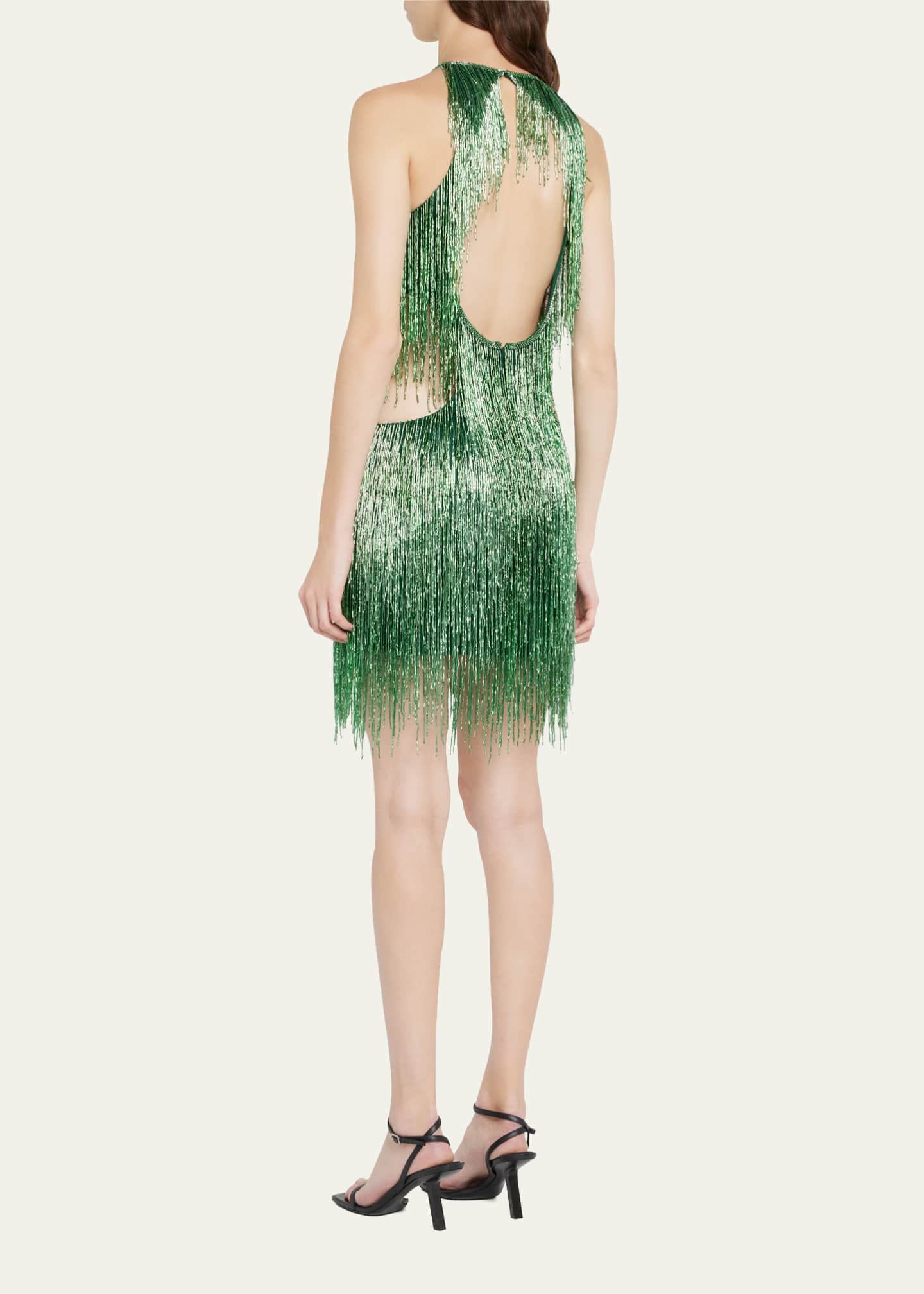 Naeem khan fringe dress hotsell