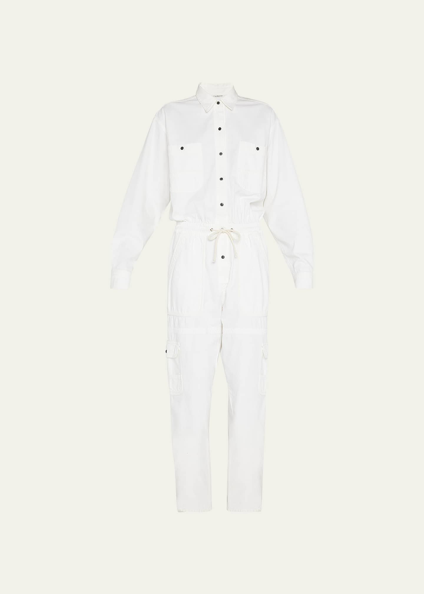 tryk forholdet Sløset Etoile Isabel Marant Veado Button-Front Utility Jumpsuit - Bergdorf Goodman