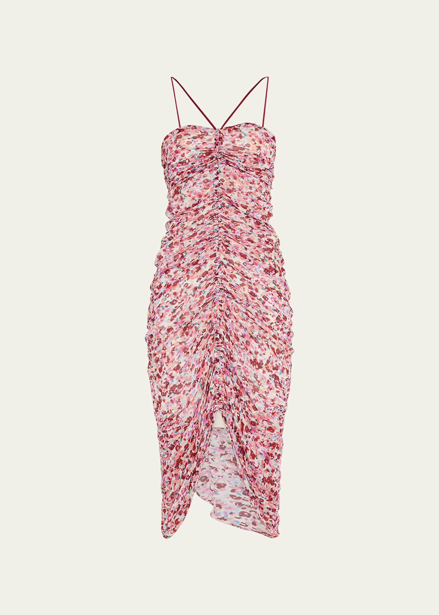 hoogte maart extase Etoile Isabel Marant Falone Floral Ruched Midi Bodycon Dress - Bergdorf  Goodman