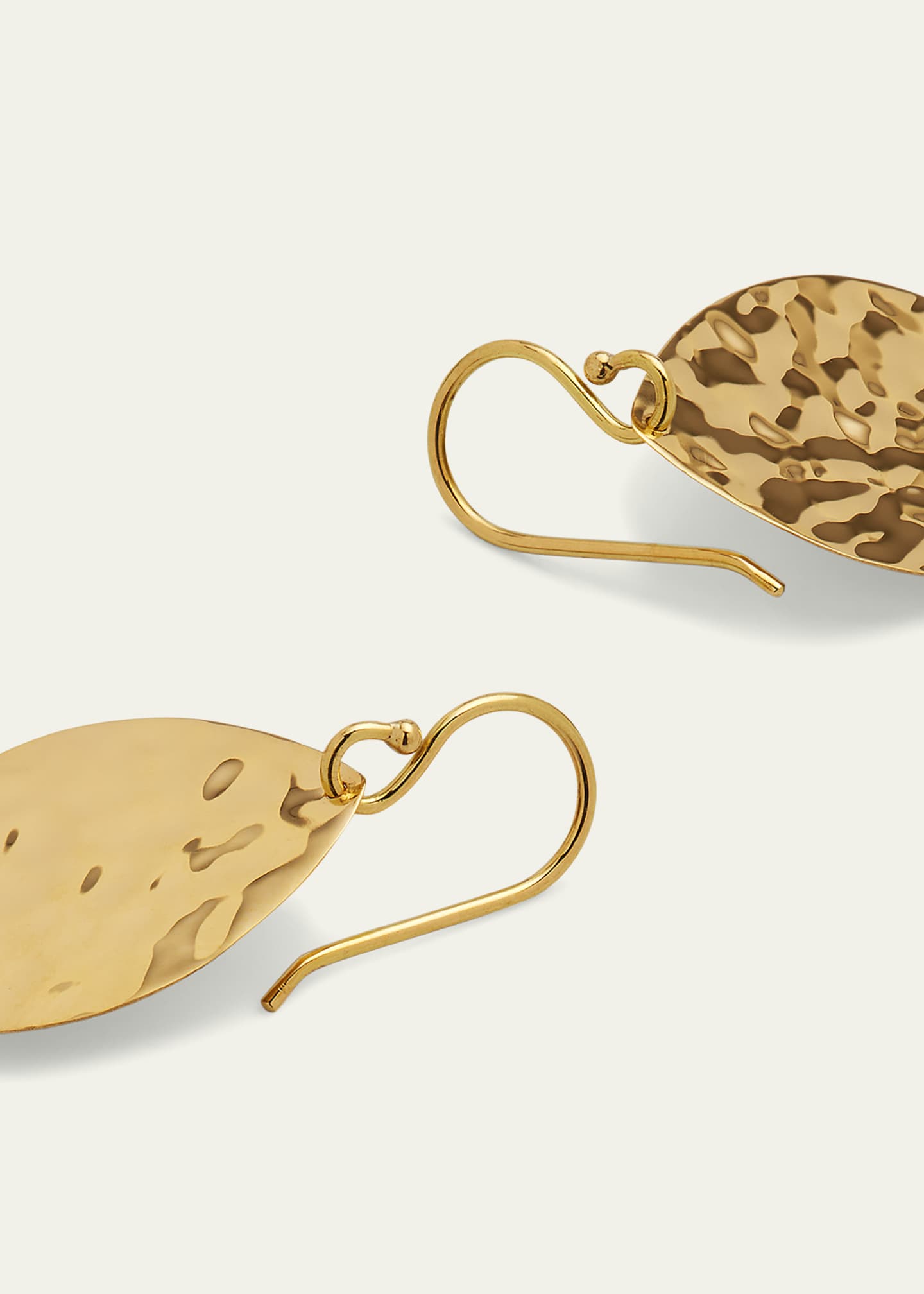 Ippolita Large Crinkle Teardrop Earrings in 18K Gold Image 4 of 4