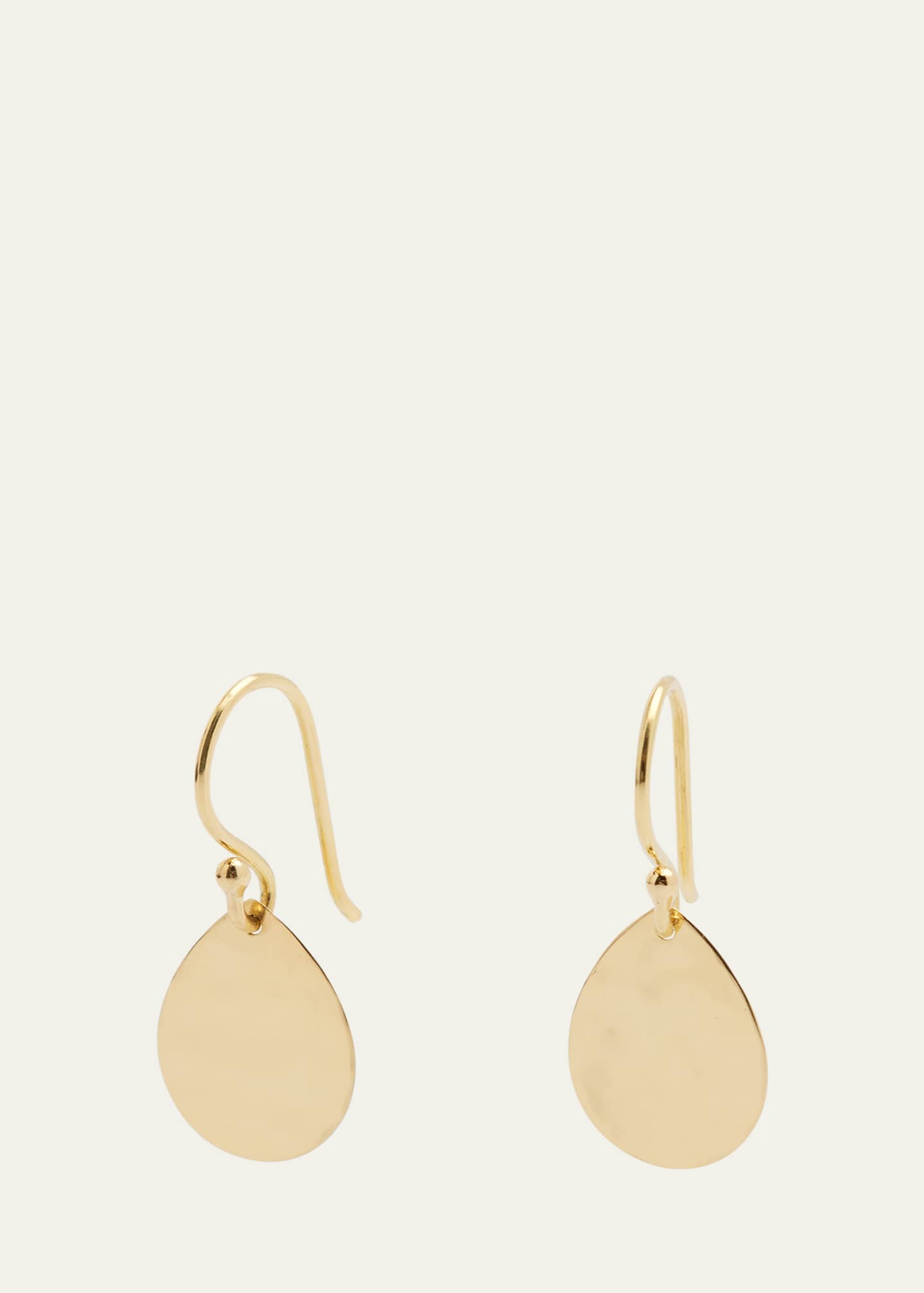 Ippolita 18K Classico Crinkle Hammered Teardrop Earrings, S Image 1 of 4