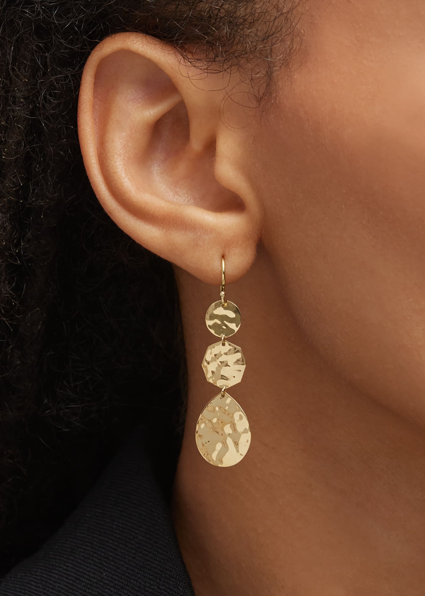 Ippolita Small Crinkle Crazy 8's Earrings in 18K Gold Image 2 of 4