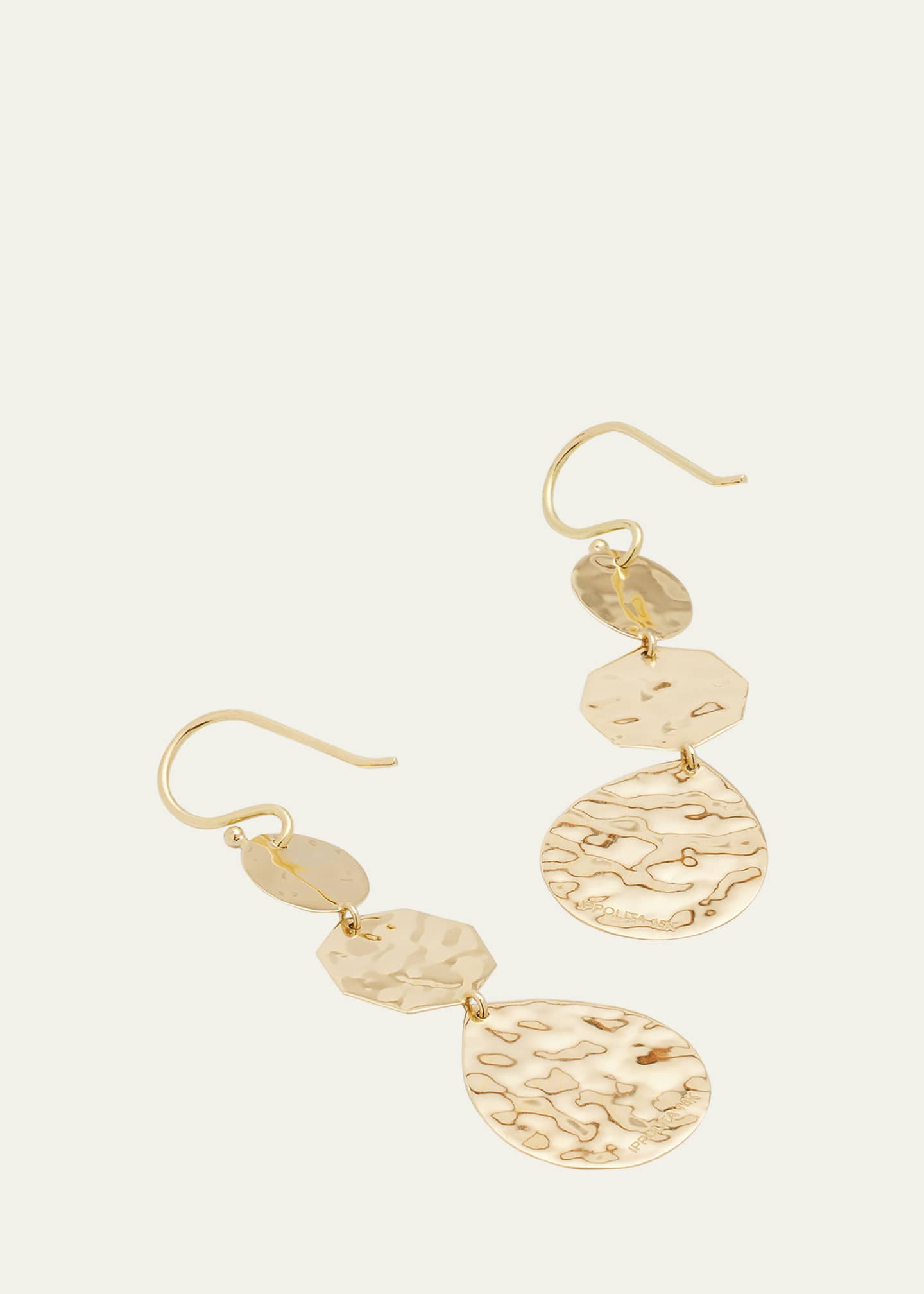 Ippolita Small Crinkle Crazy 8's Earrings in 18K Gold Image 4 of 4