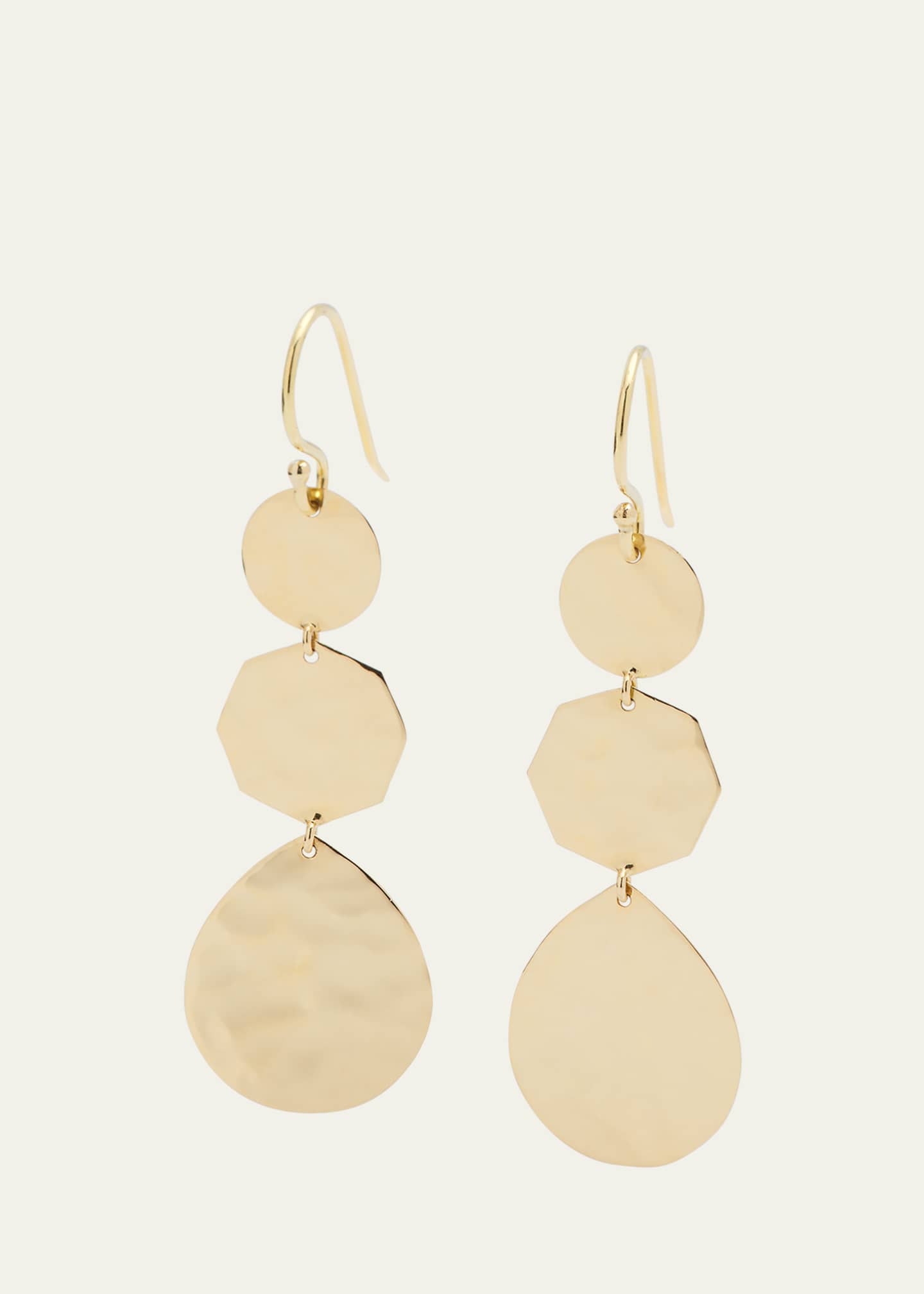 Ippolita Small Crinkle Crazy 8's Earrings in 18K Gold Image 1 of 4