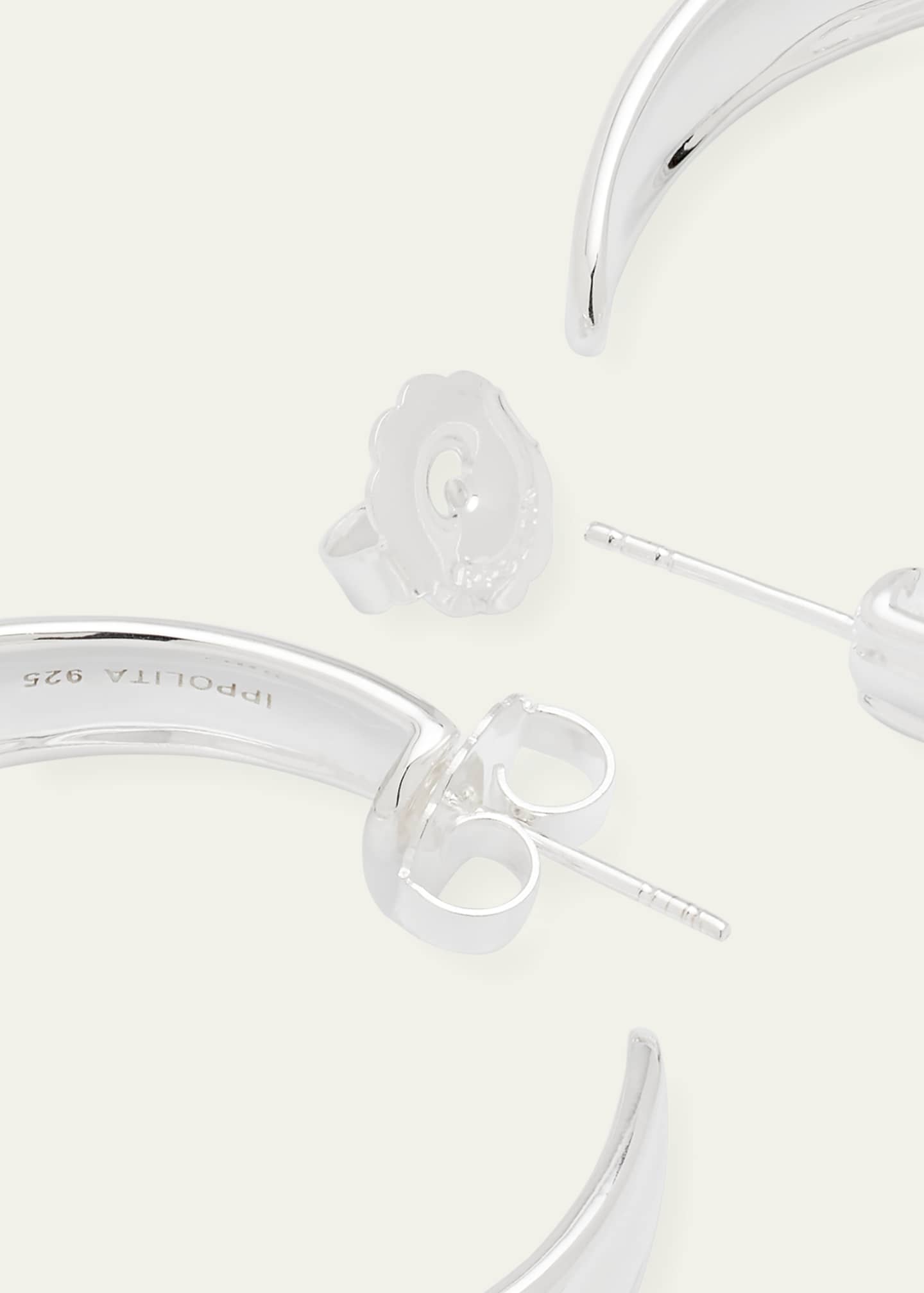 Ippolita Goddess Hoop Earrings in Sterling Silver Image 4 of 4