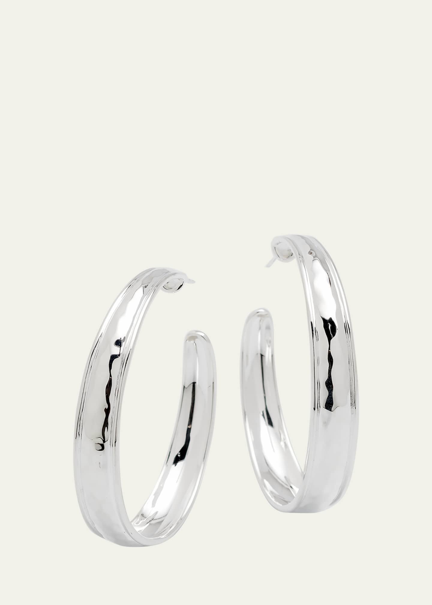 Ippolita Goddess Hoop Earrings in Sterling Silver Image 3 of 4