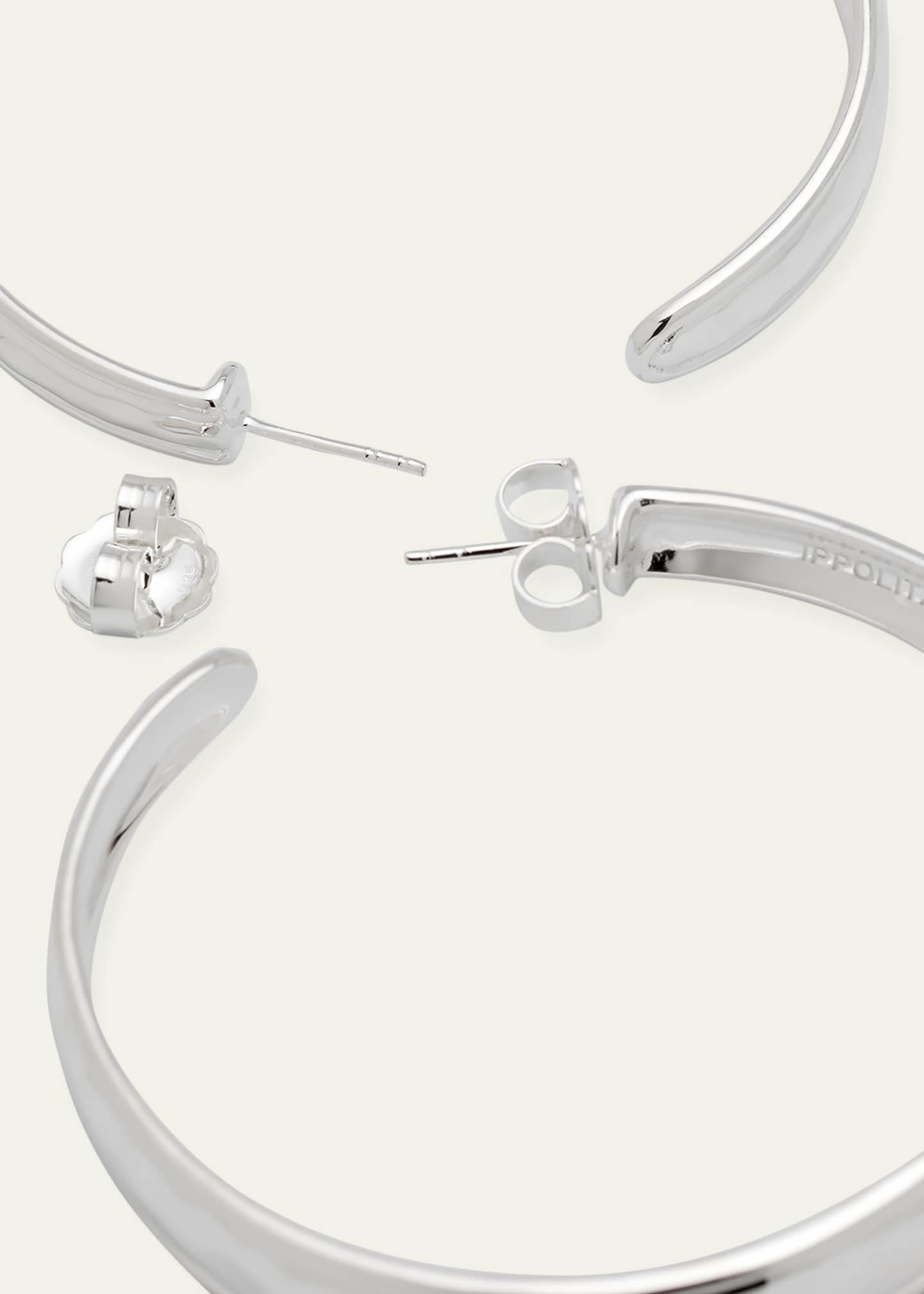 Ippolita Goddess Hoop Earrings in Sterling Silver Image 4 of 4