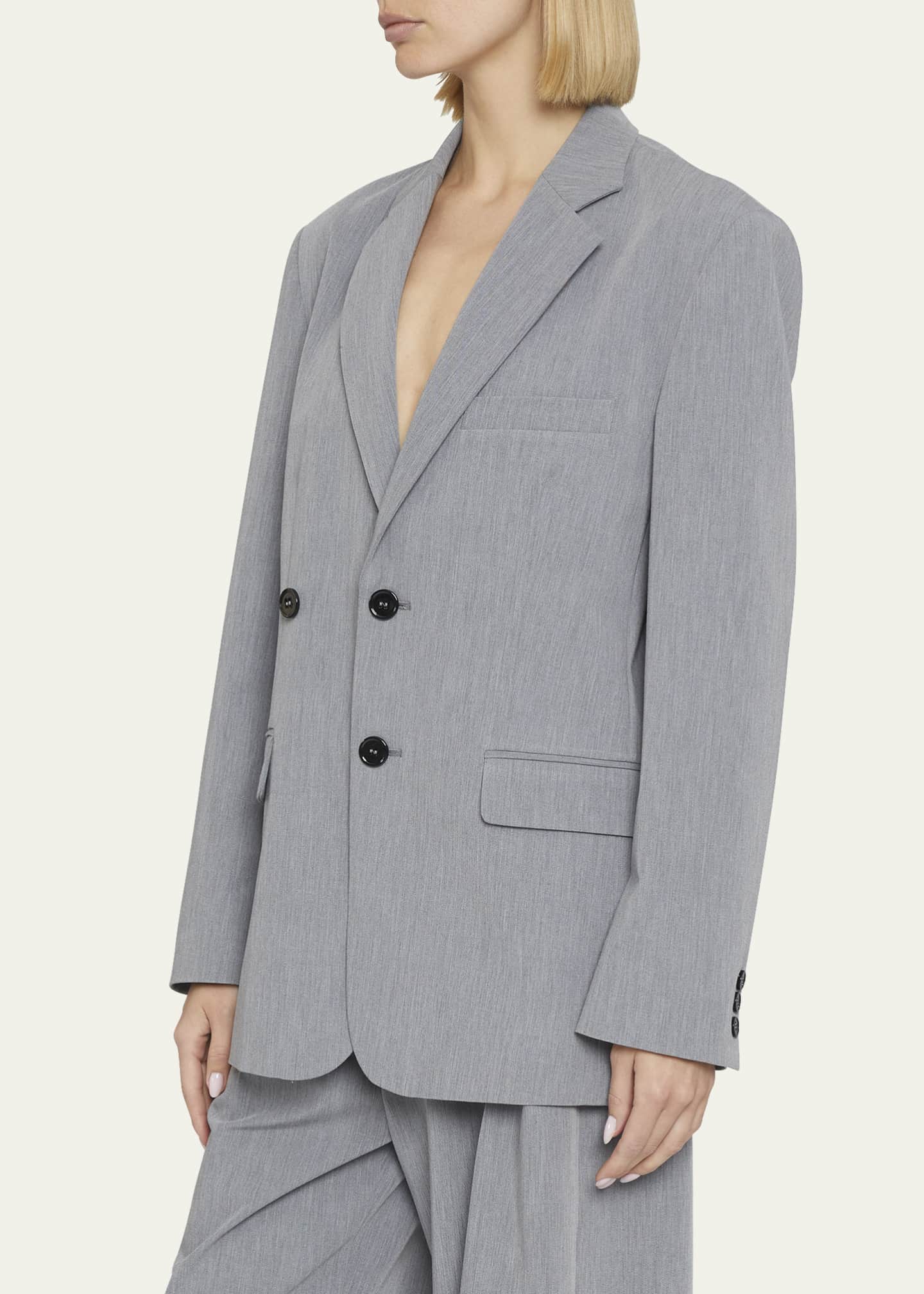 MM6 Maison Margiela double-breasted coat - Black