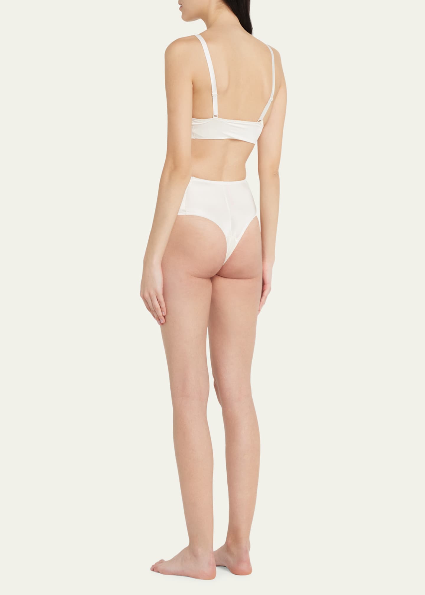 White Satin Bralette - ShopperBoard