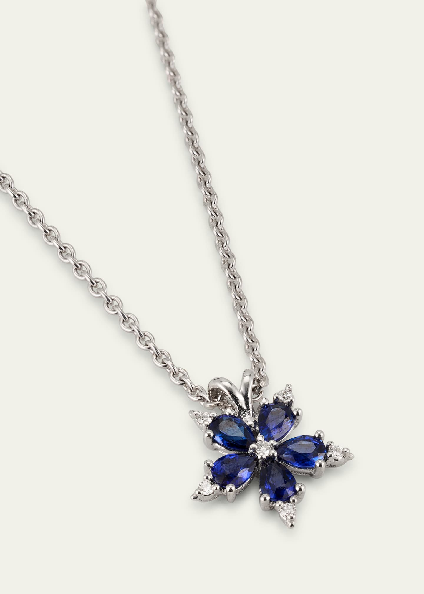 Paul Morelli Mini Stellanise Sapphire & Diamond Pendant Necklace Image 3 of 4