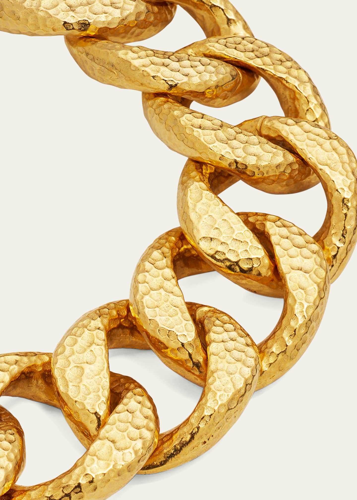 Ben-Amun Gold Hammered Chain Bracelet Image 3 of 5