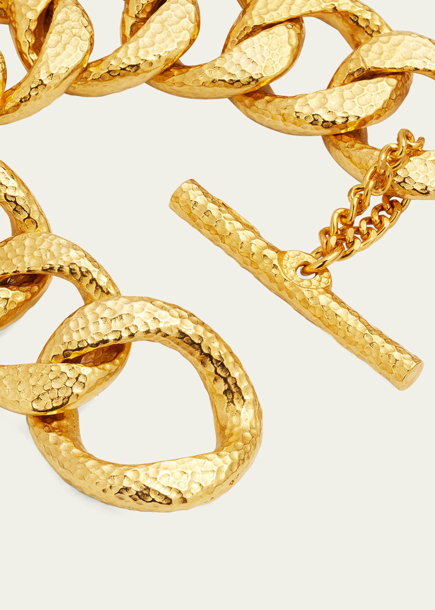 Ben-Amun Gold Hammered Chain Bracelet Image 4 of 5