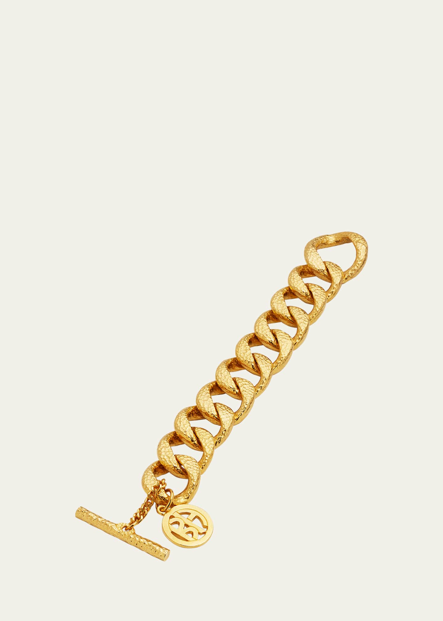 Ben-Amun Gold Hammered Chain Bracelet Image 1 of 5
