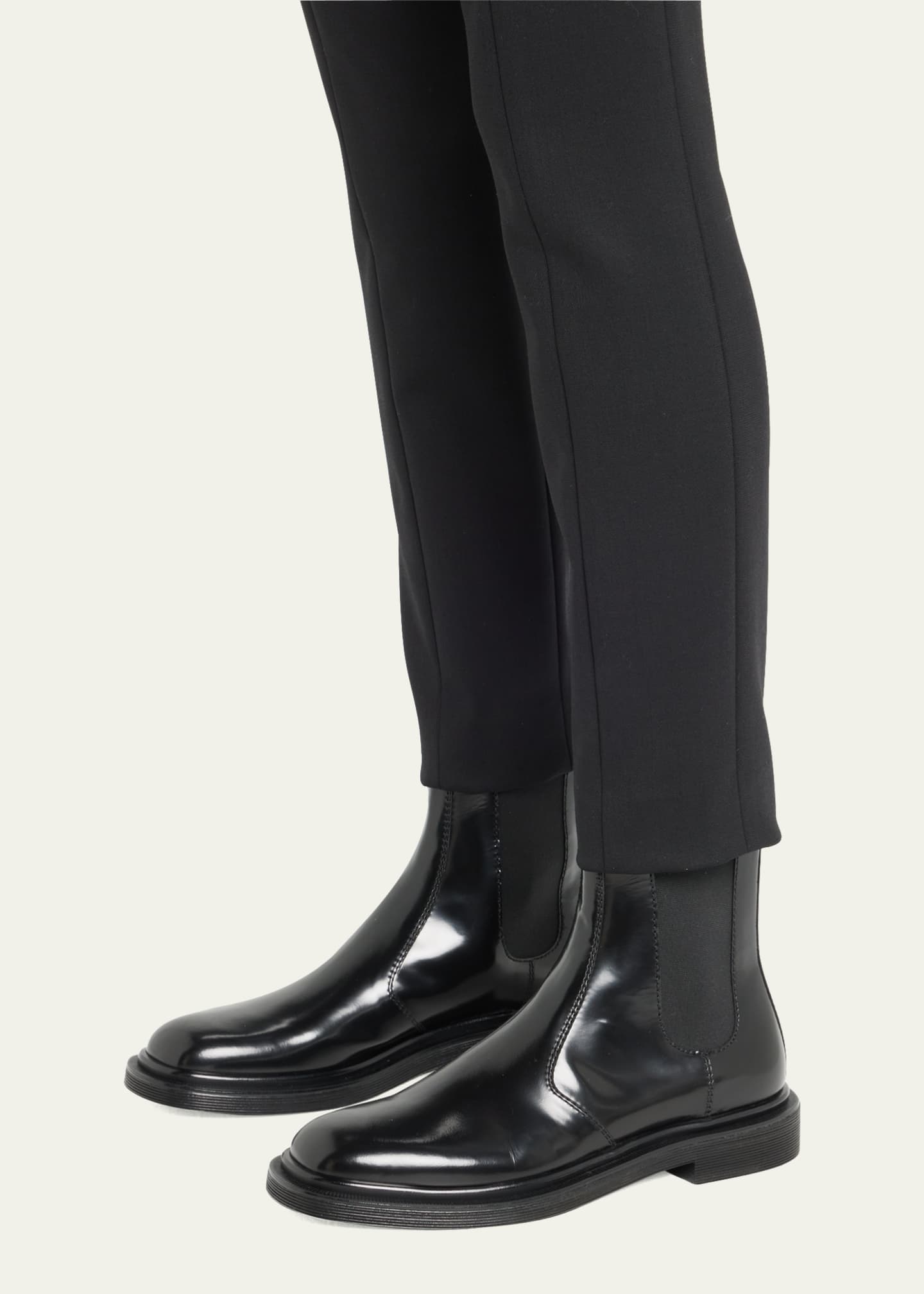 THE ROW Ranger Patent Leather Chelsea Boots - Bergdorf Goodman