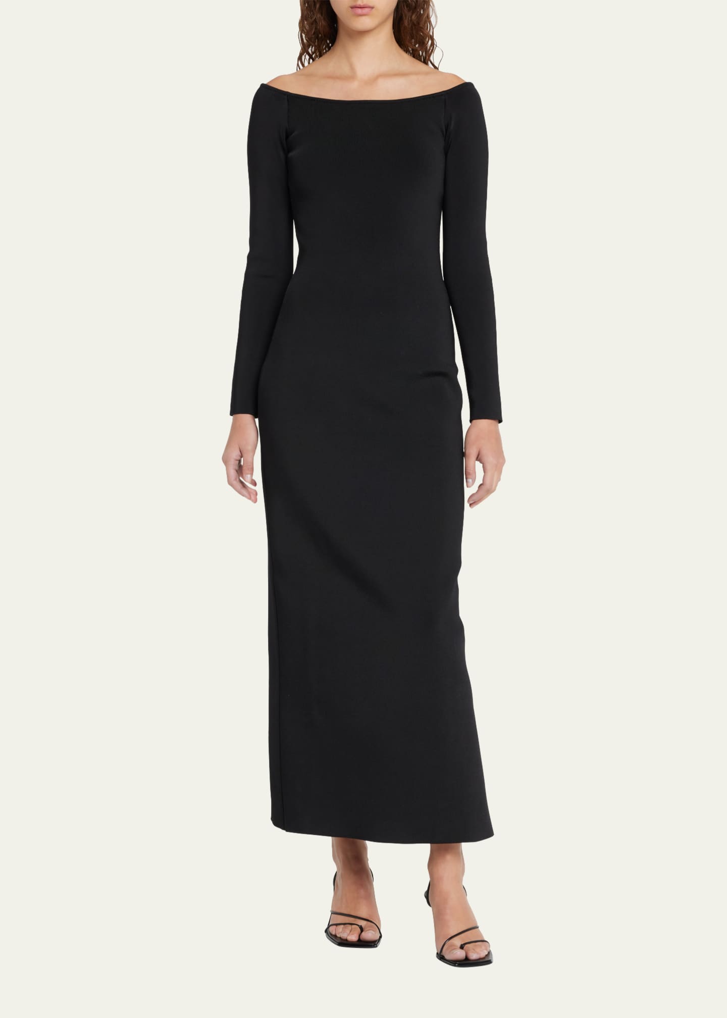 THE ROW Rai Patent Leather Strappy KittenHeel Sandals Bergdorf Goodman