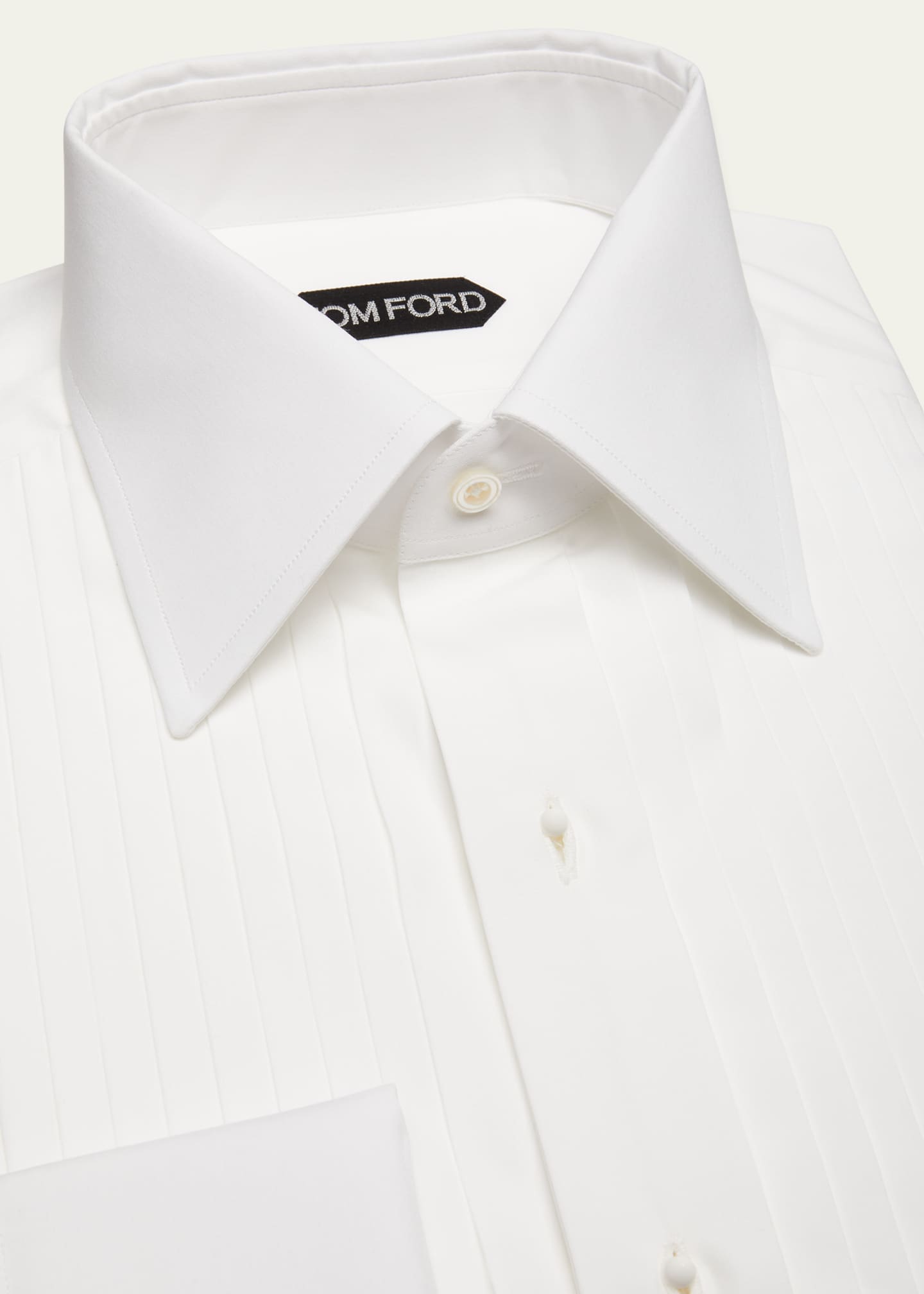 TOM FORD Men's Plisse Formal Dress Shirt Image 3 of 3