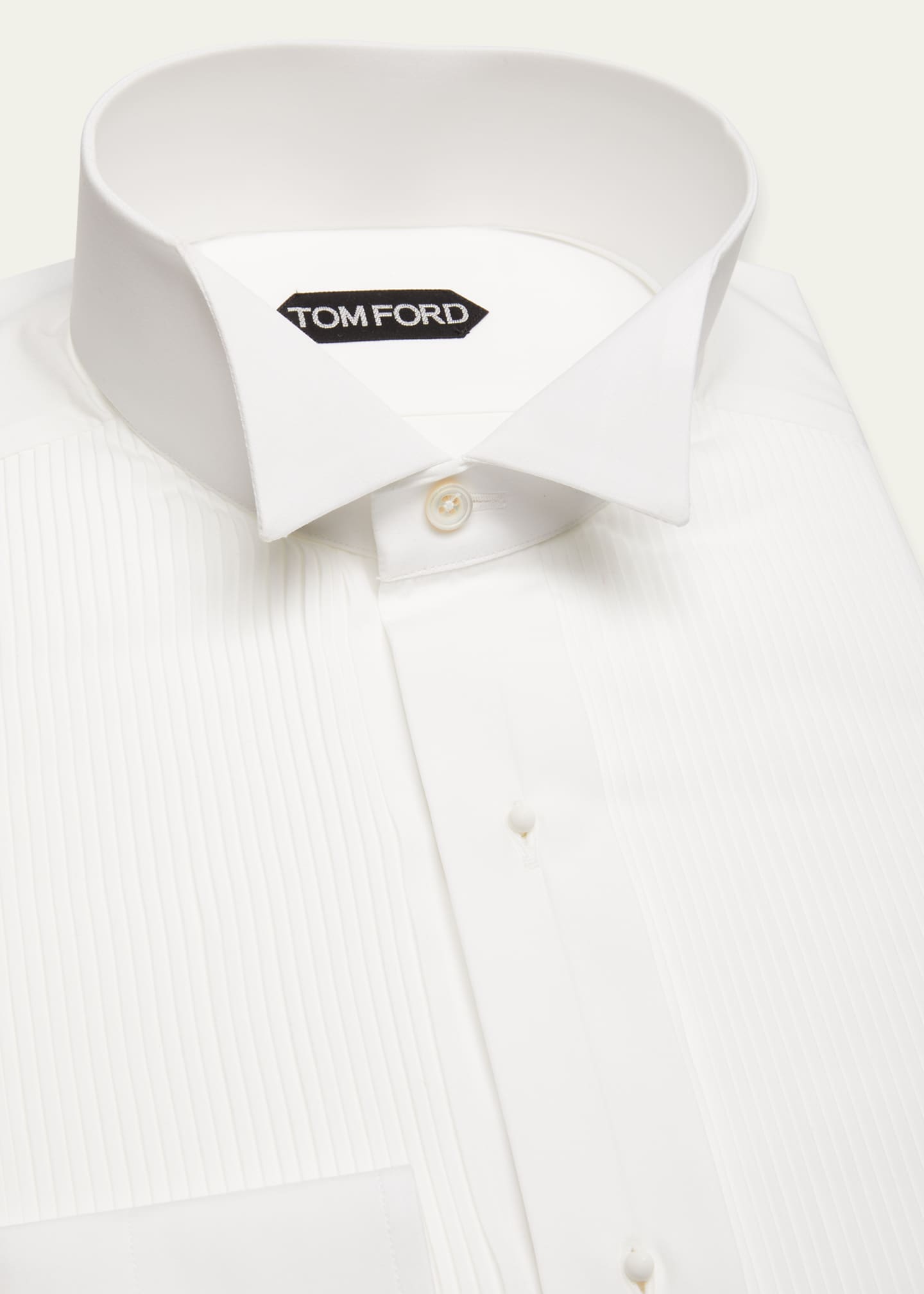 TOM FORD Men's Plisse Formal Dress Shirt Image 3 of 3