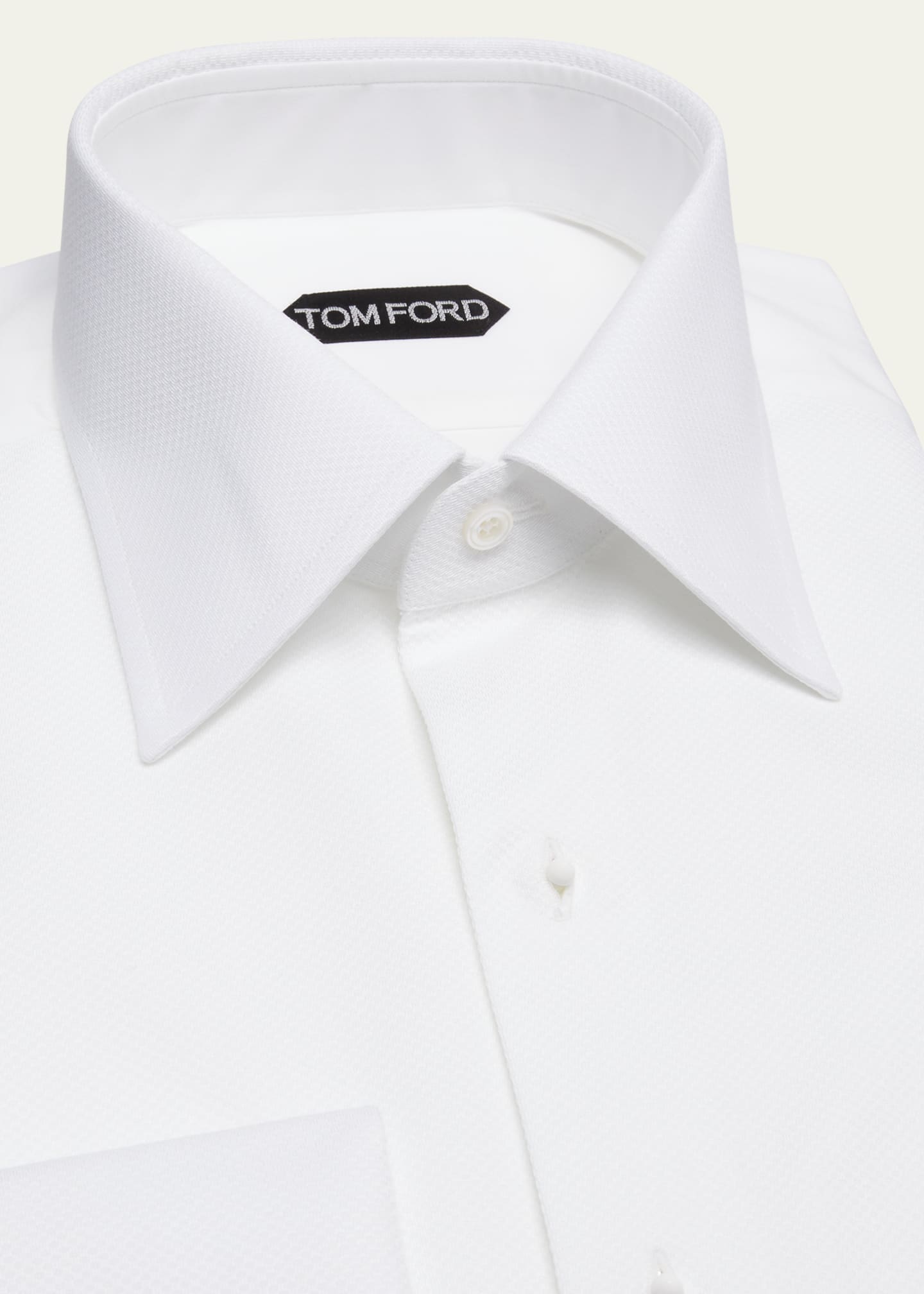pique formal dress shirt Male White Pique Evening Dress Shirt main image 0