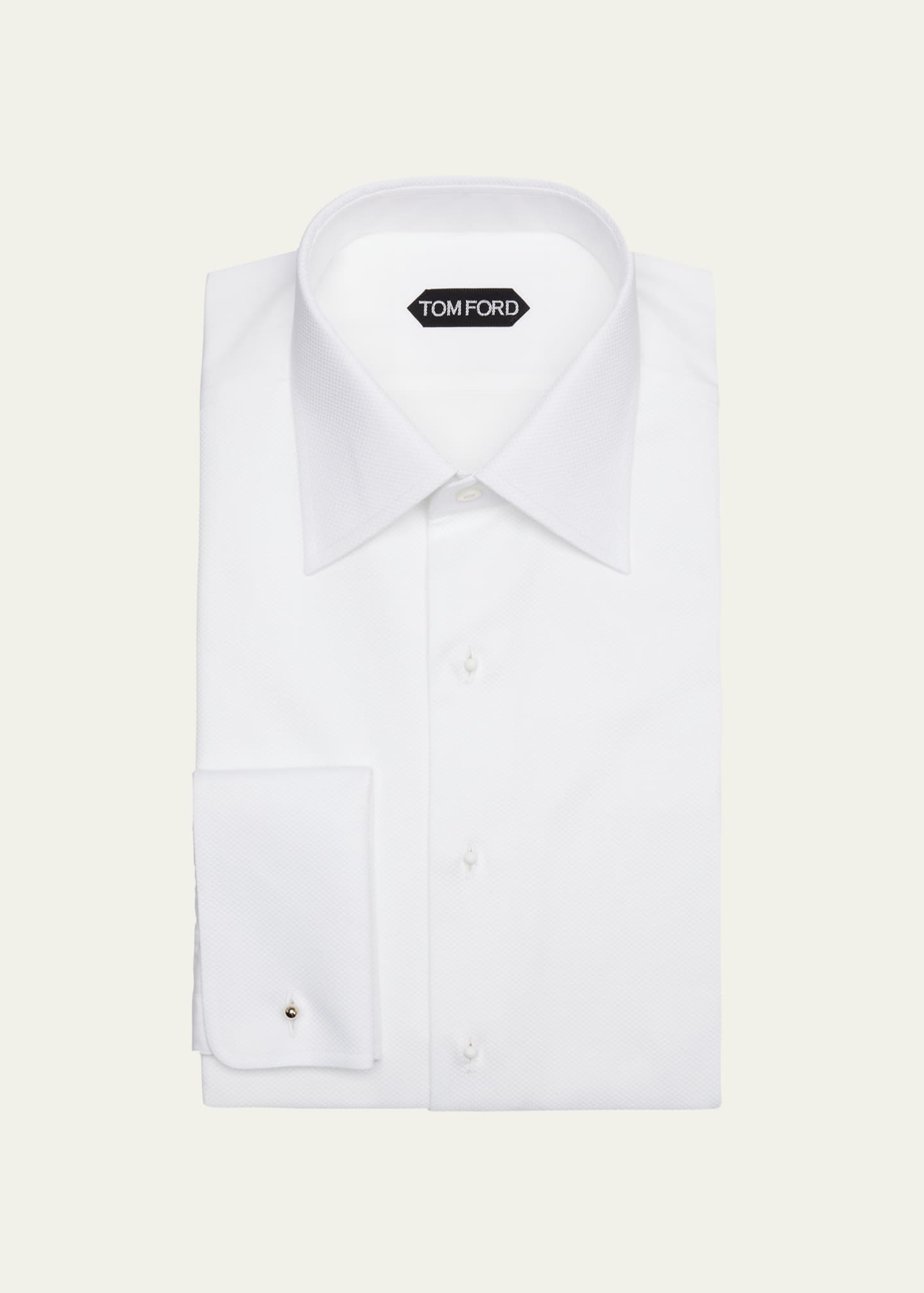 TOM FORD Men's Cotton Piqué Dress Shirt with French Cuffs - Bergdorf ...