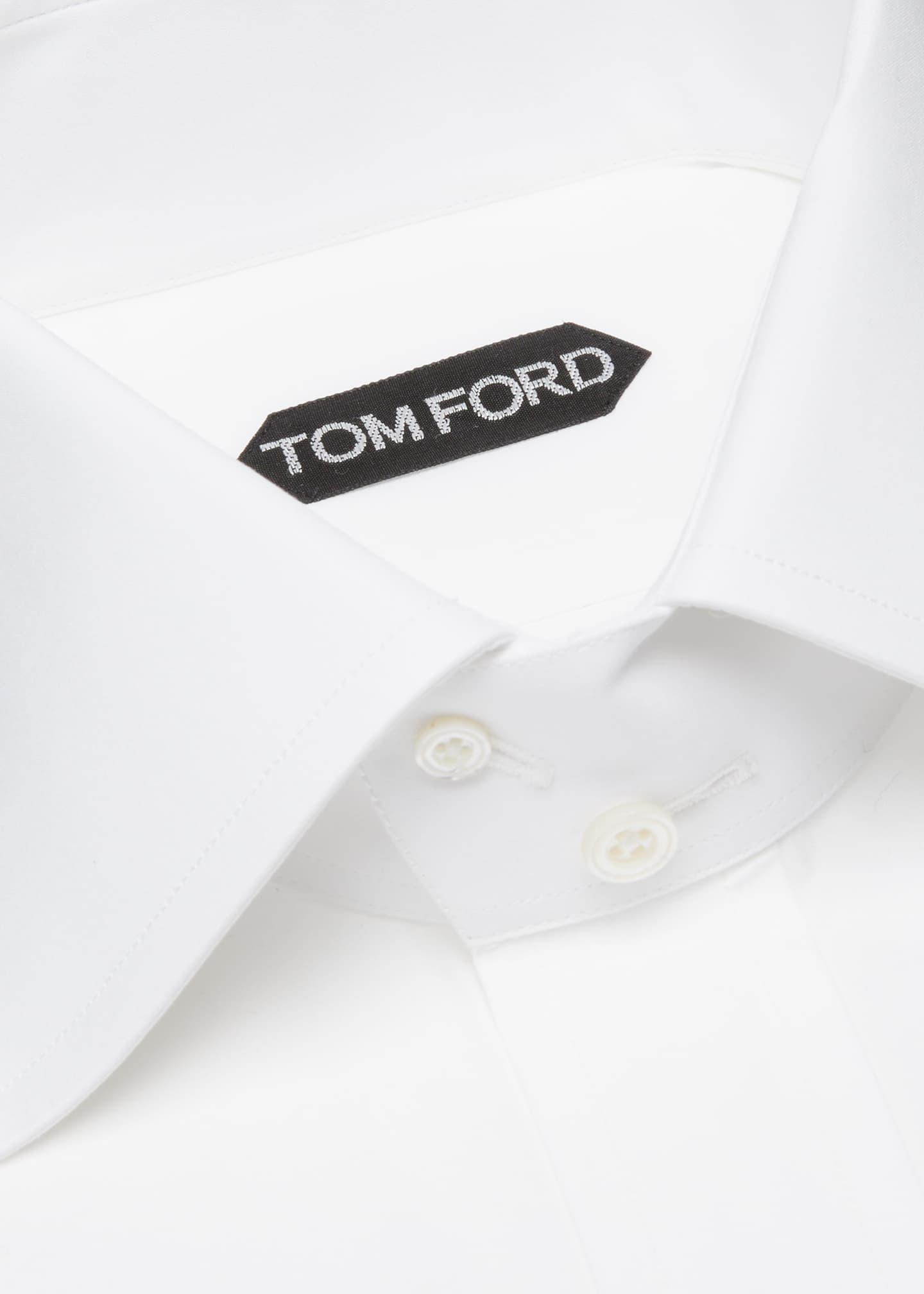 TOM FORD Men's Classic Fit Cotton Dress Shirt Image 3 of 3