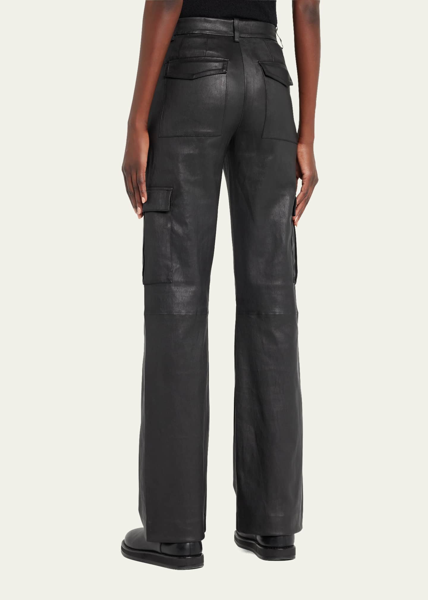 SPRWMN Baggy LowRise Leather Cargo Pants Bergdorf Goodman