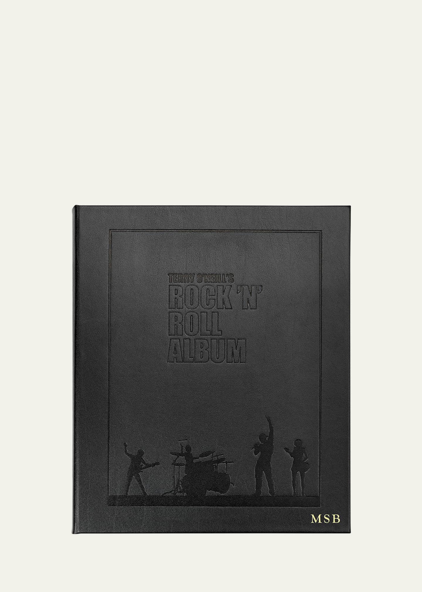 Graphic Image Terry O'Neill's Rock N Roll Album Leather Bound Book - Personalized Image 1 of 2