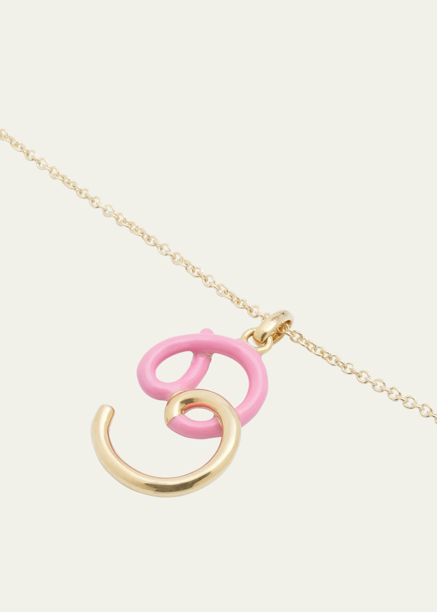 Bea Bongiasca Enamel Letter Necklace Image 3 of 5