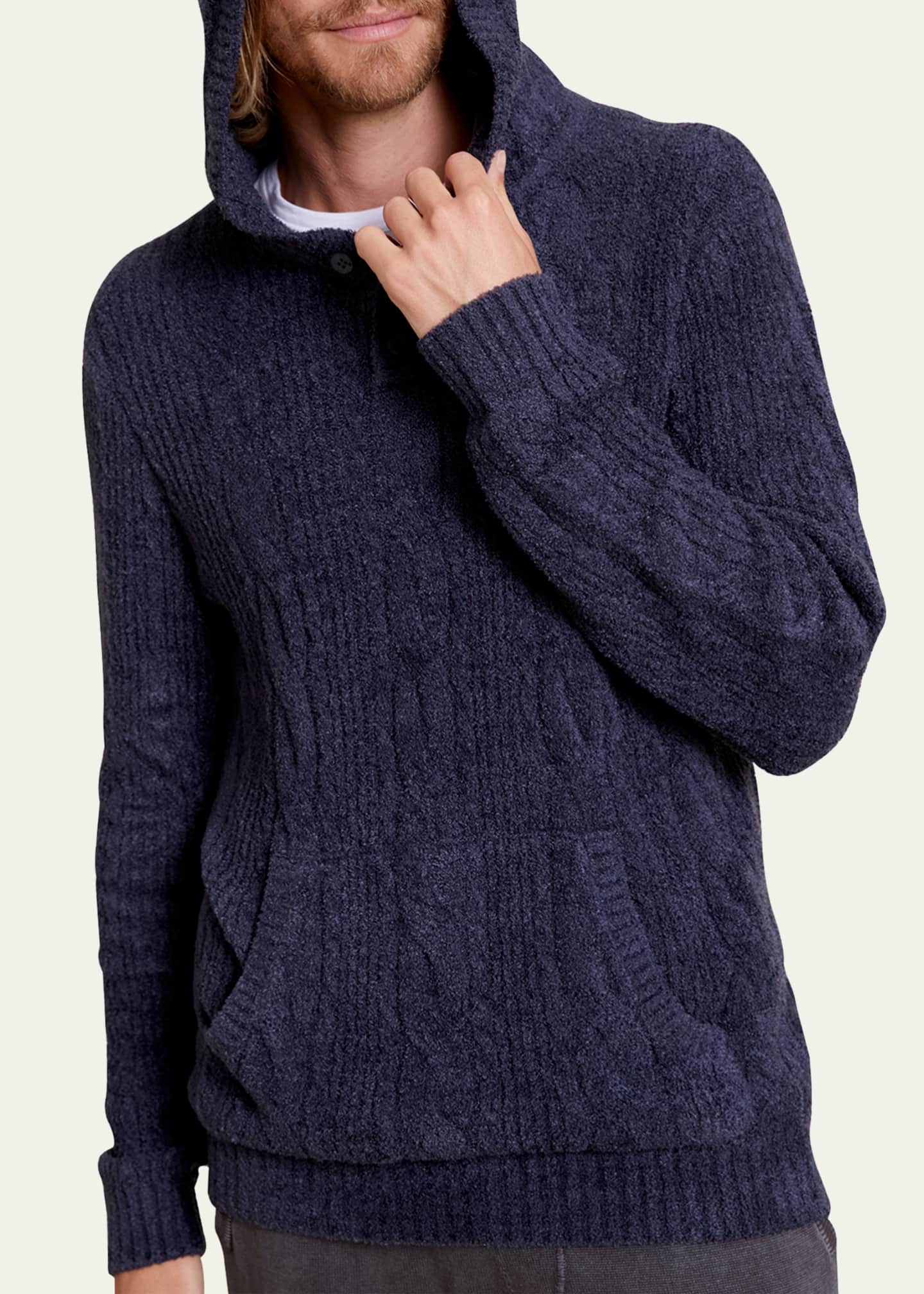 Hooded henley sweater outlet
