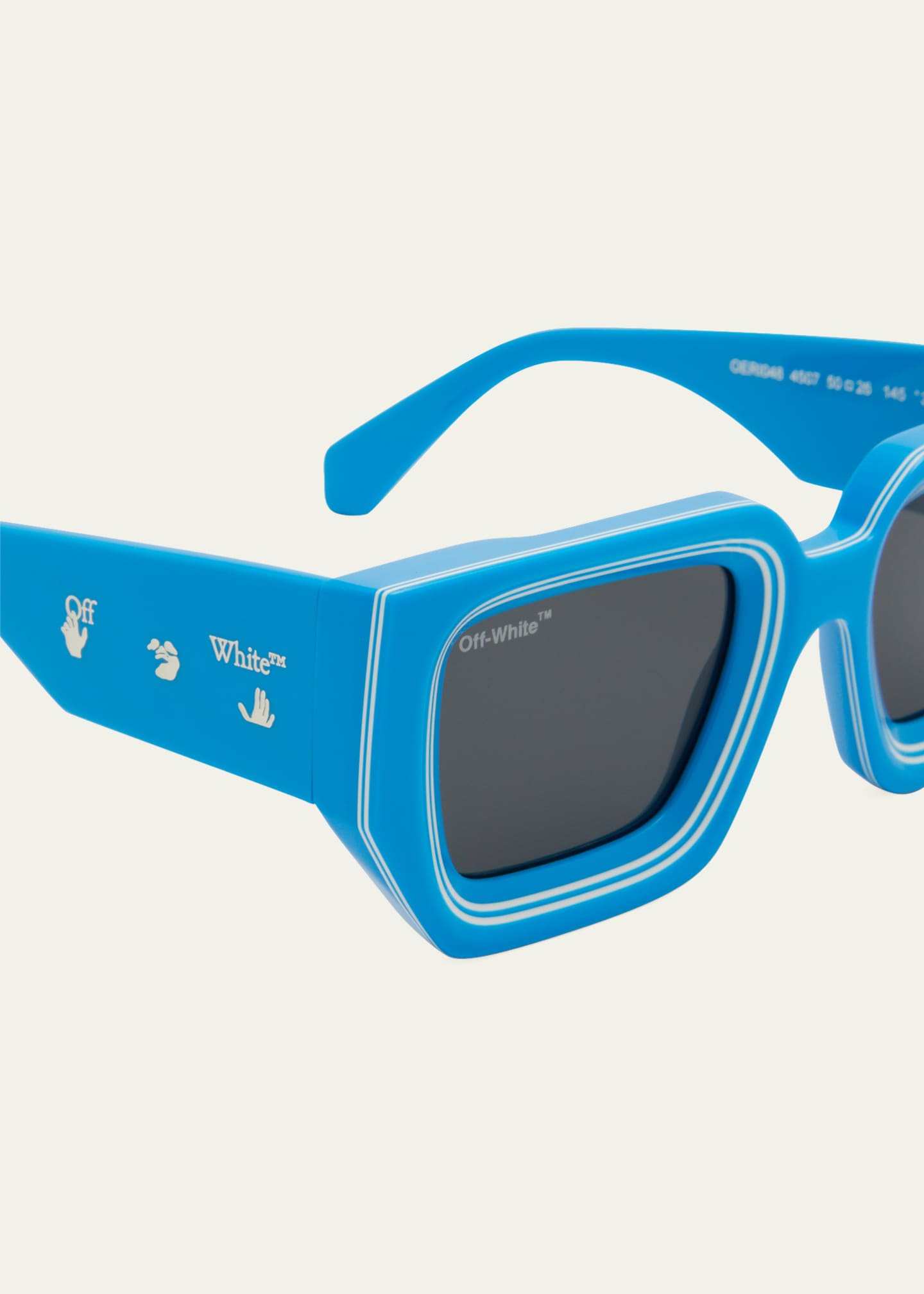 OffWhite Men's Francisco Oversized Square Sunglasses Bergdorf Goodman