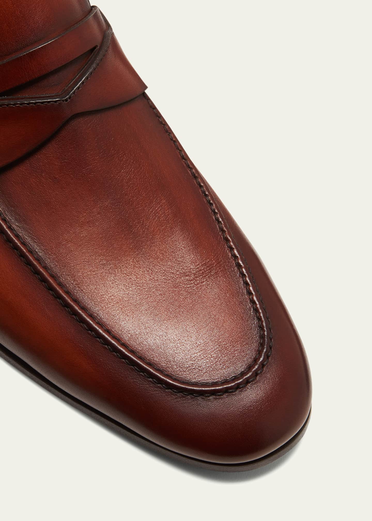 Magnanni Men's Sasso Leather Penny Loafers Image 5 of 6