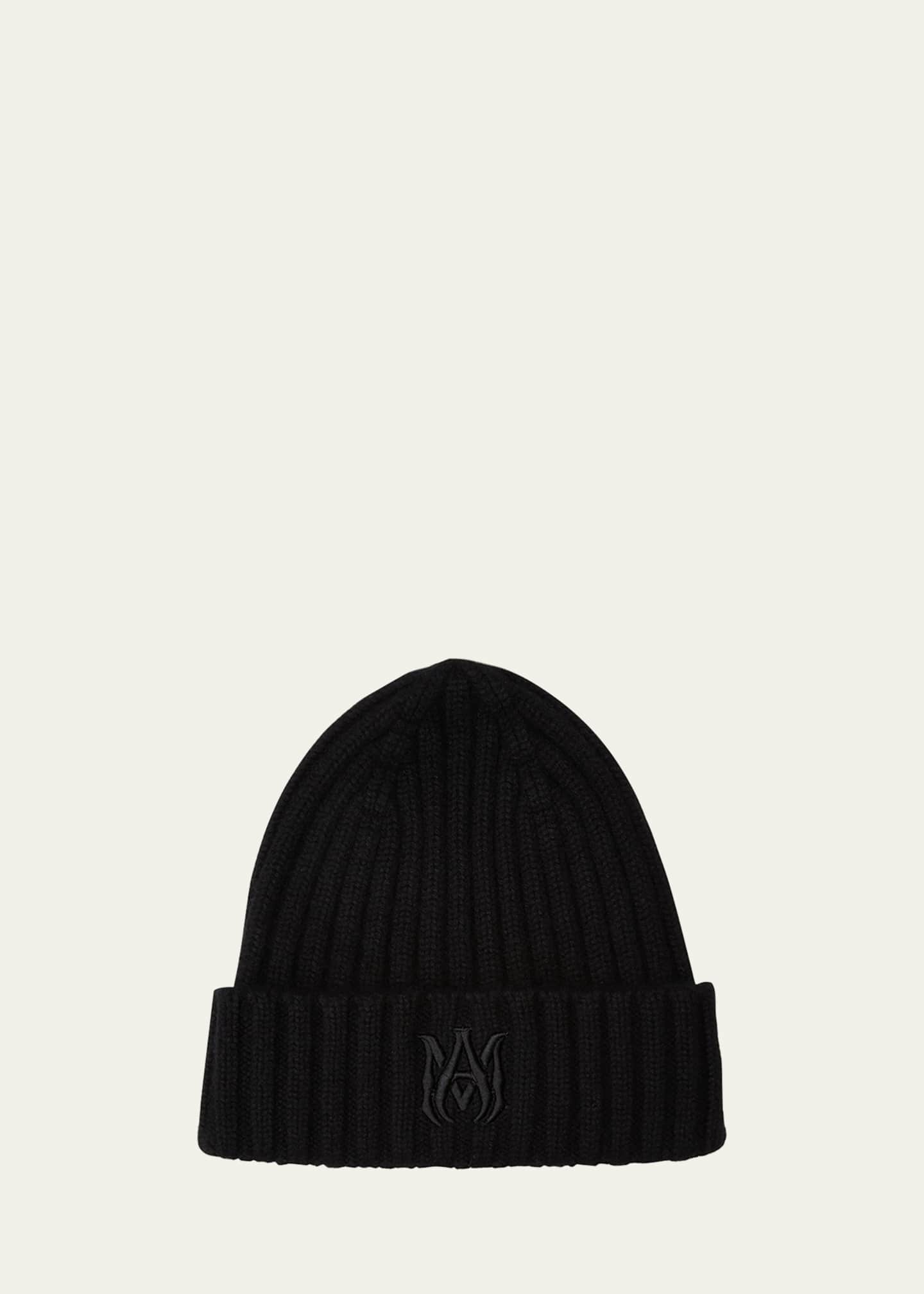 Amiri Men's MALogo Cashmere Beanie Hat Bergdorf Goodman