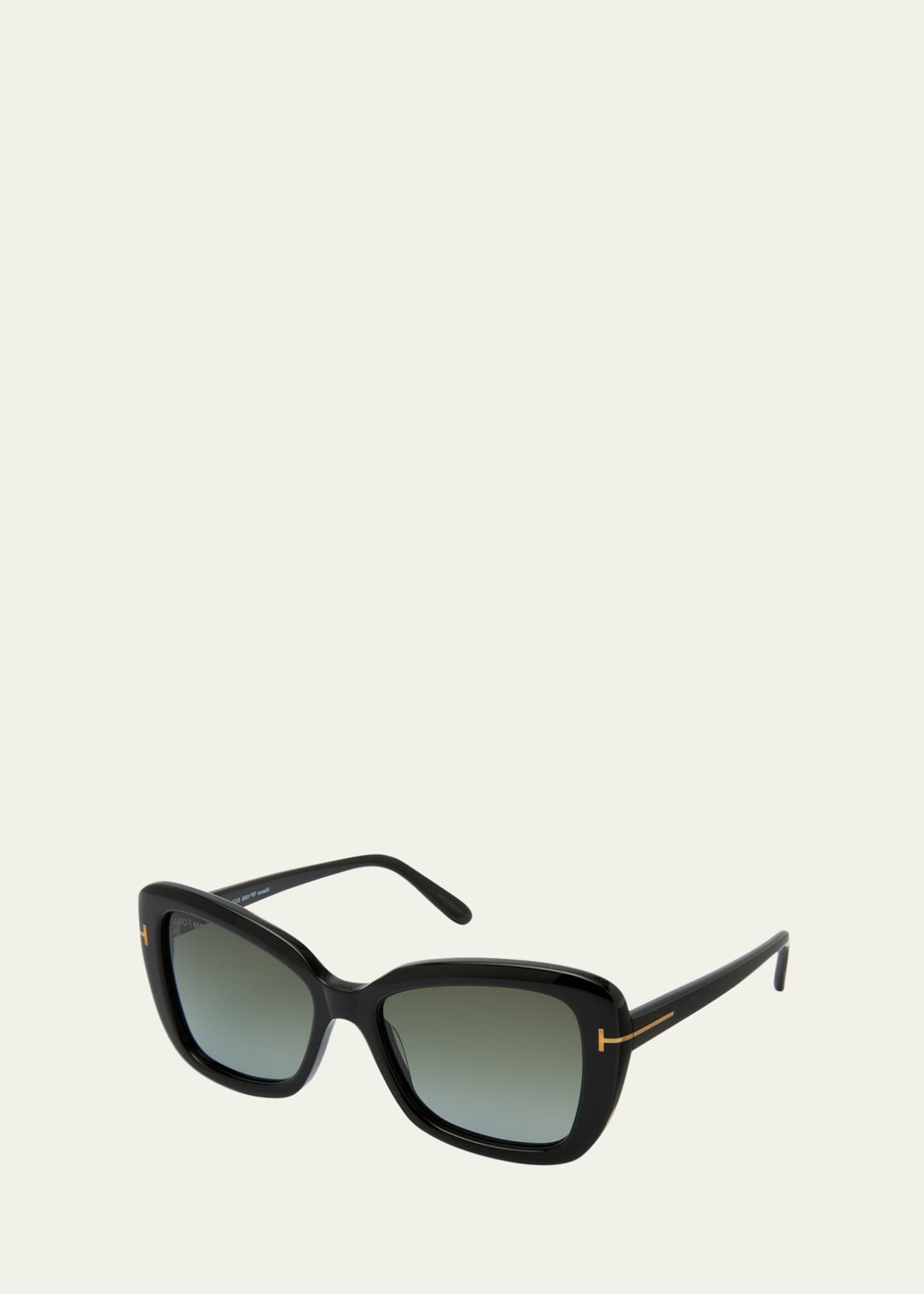 TOM FORD Maeve Havana Acetate Butterfly Sunglasses Image 2 of 5
