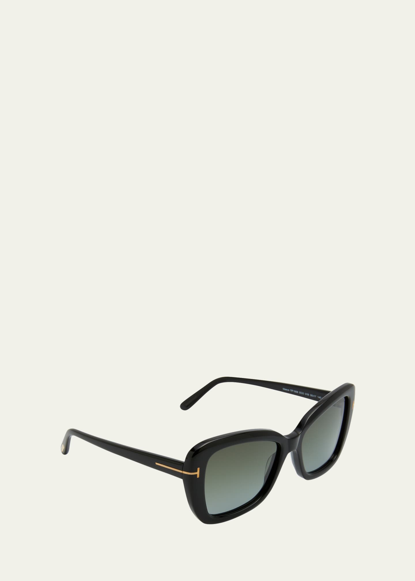 TOM FORD Maeve Havana Acetate Butterfly Sunglasses Image 4 of 5