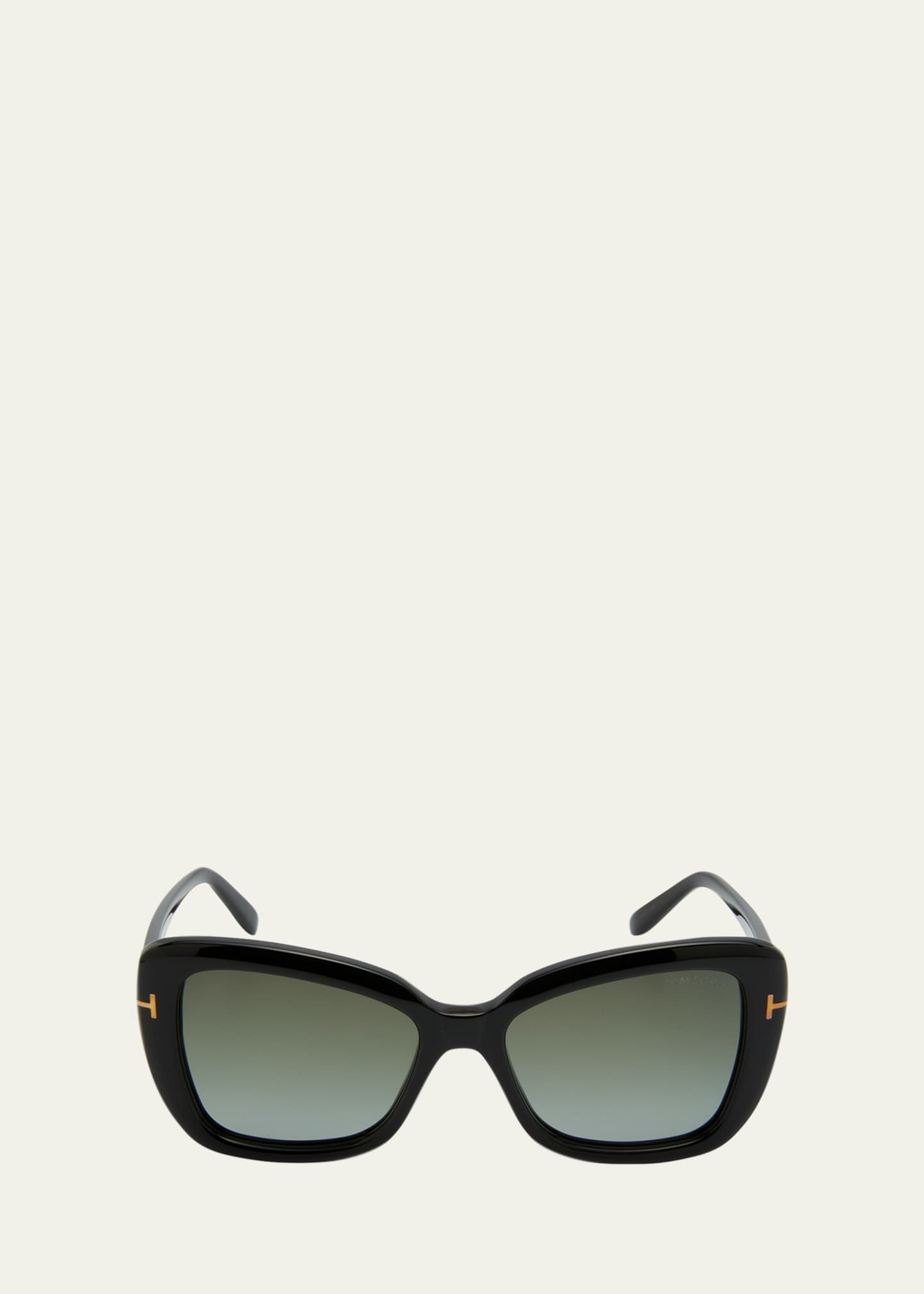 TOM FORD Maeve Havana Acetate Butterfly Sunglasses Image 1 of 5