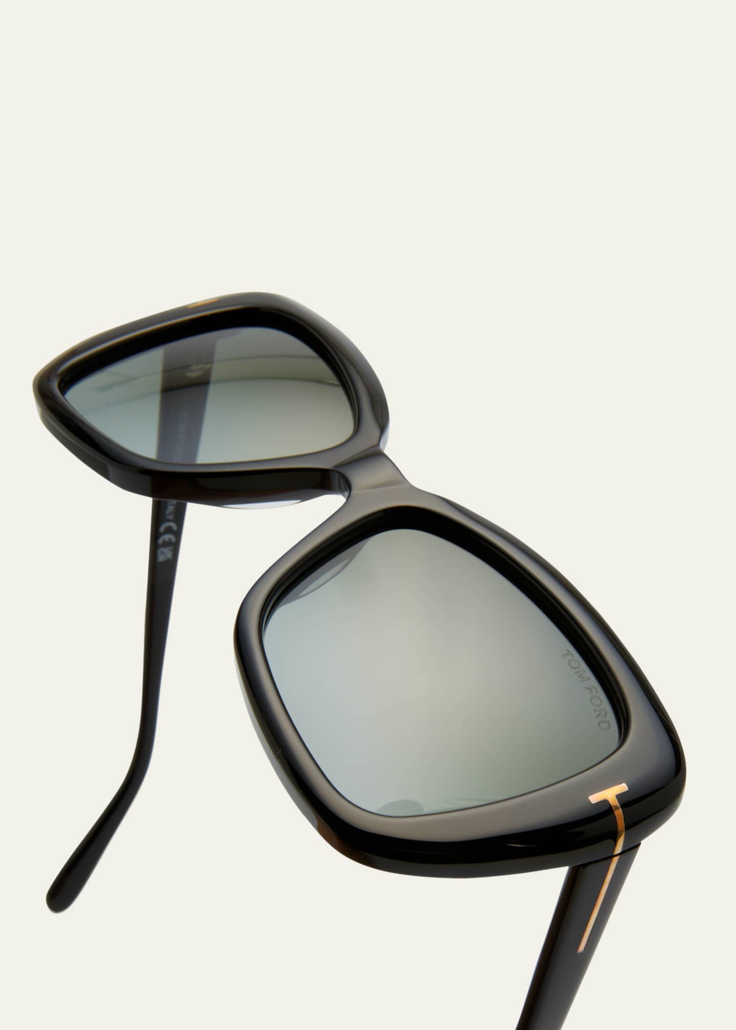 TOM FORD Maeve Havana Acetate Butterfly Sunglasses Image 5 of 5